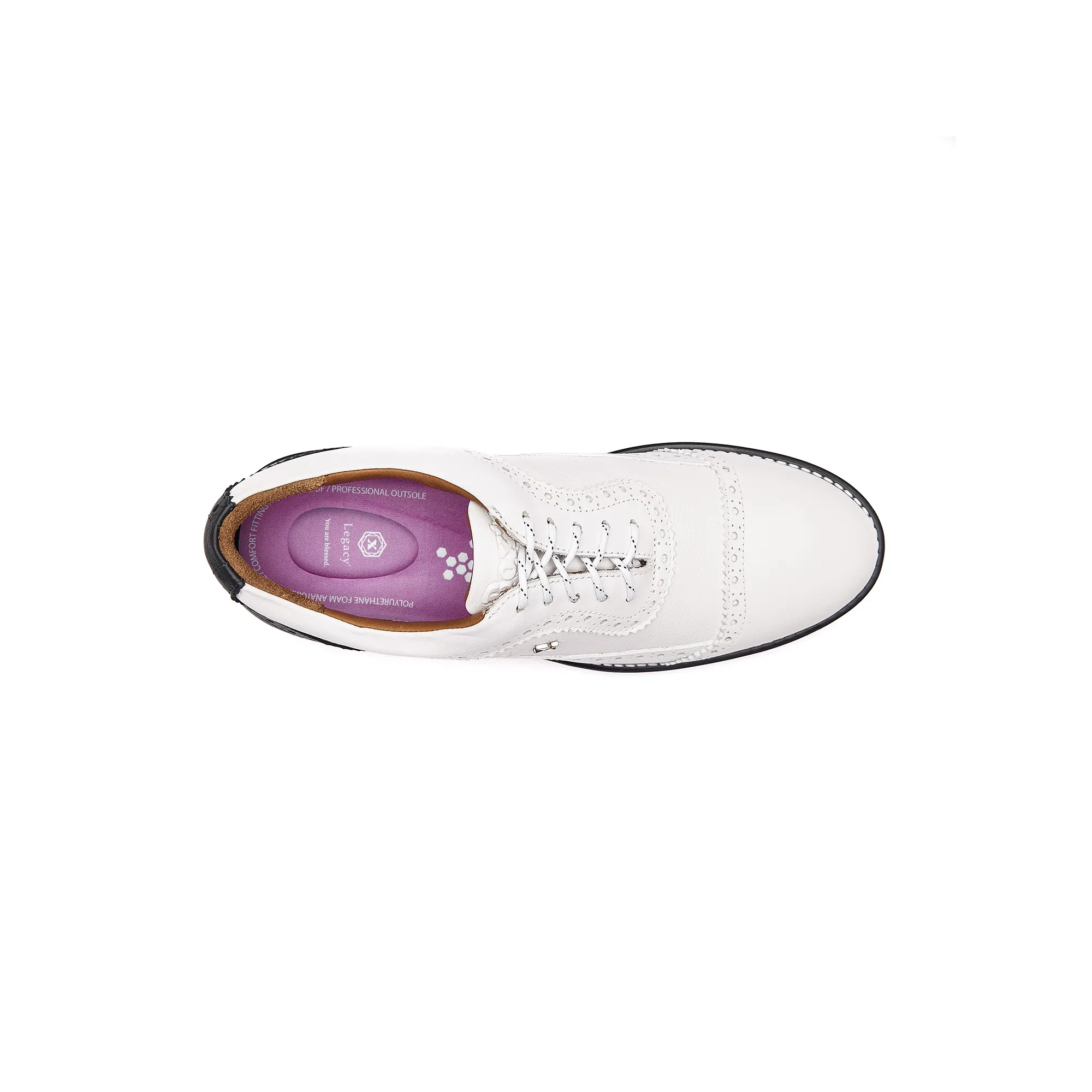 Legacy Hope Spikeless Golf Shoes White Navy Blue - Image 3
