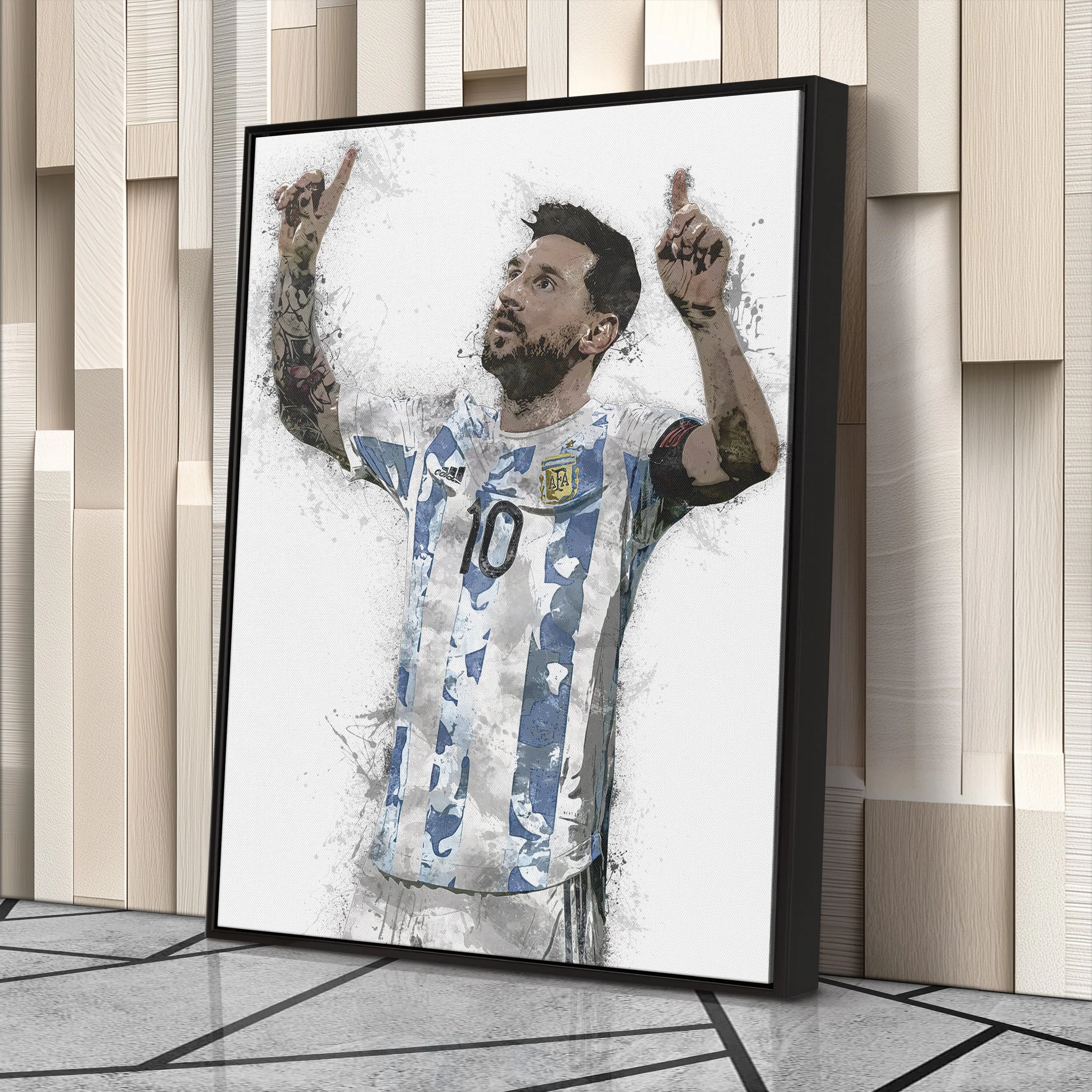 Lionel Messi Canvas Art – Argentina National Team Wall Decor - Image 4