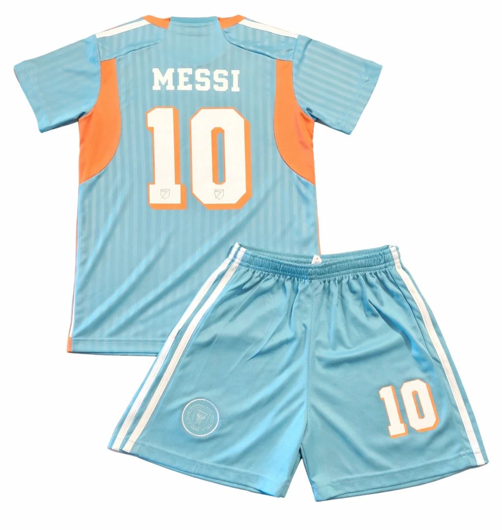 Lionel Messi Inter Miami Kids 3rd 2024/25 Soccer Jersey Kit - Image 3