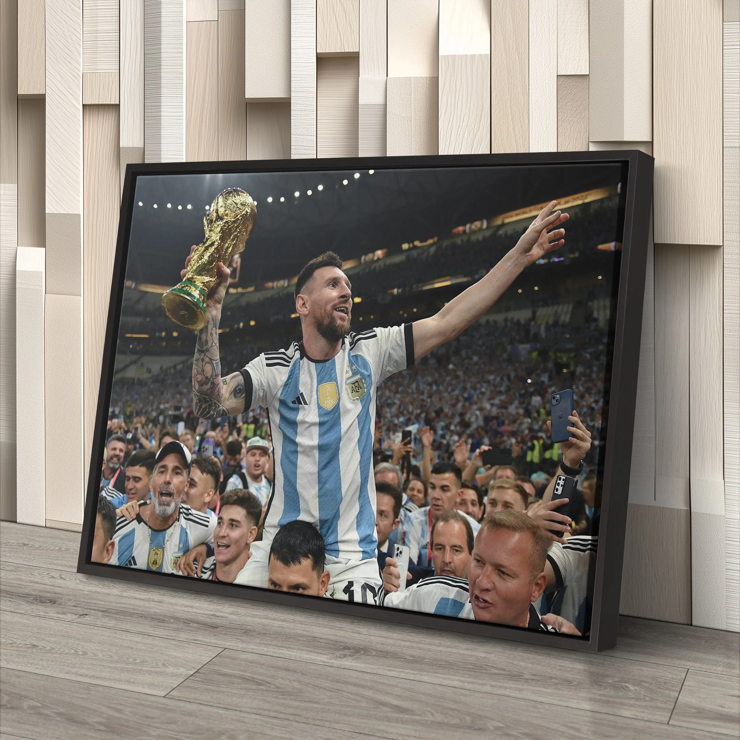 Lionel Messi World Cup Celebration Canvas Art Soccer Wall Decor Poster - Image 6