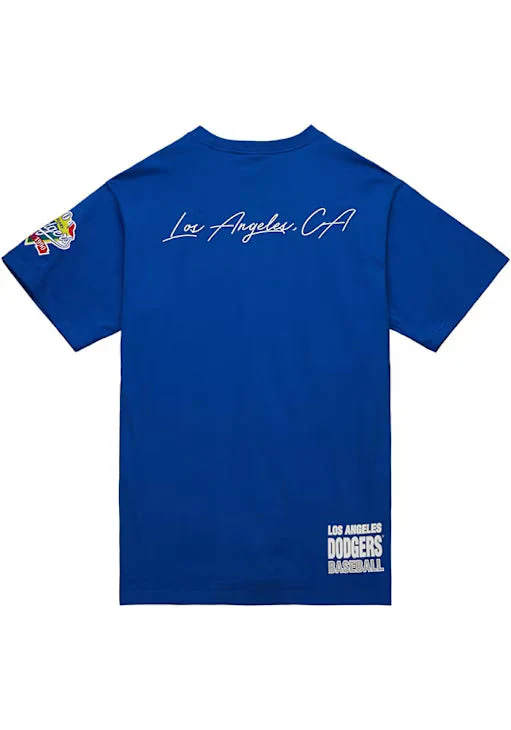 MLB Los Angeles Dodgers Blue Double Clutch Premium T-Shirt - Image 2