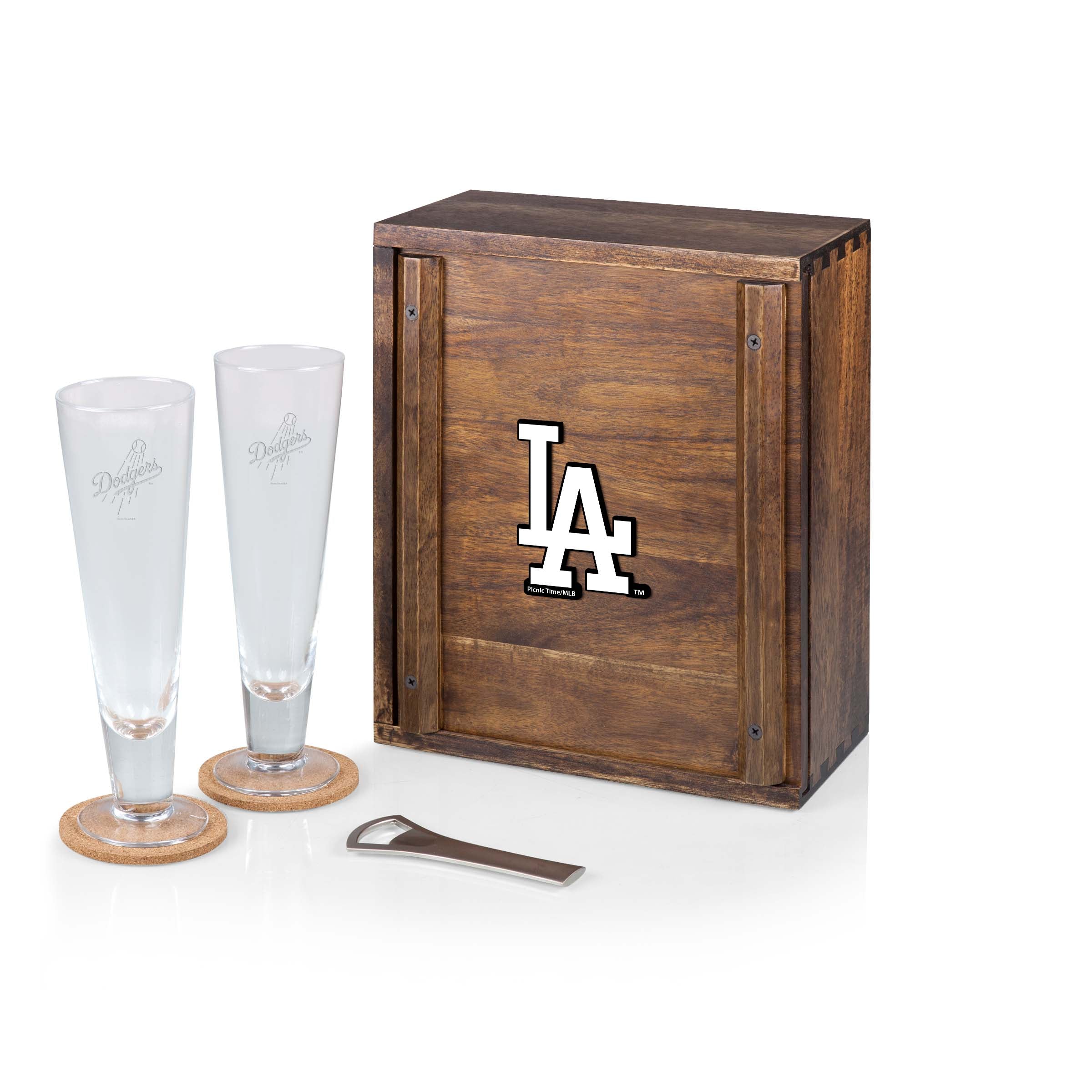 Los Angeles Dodgers Pilsner Beer Glass Gift Set