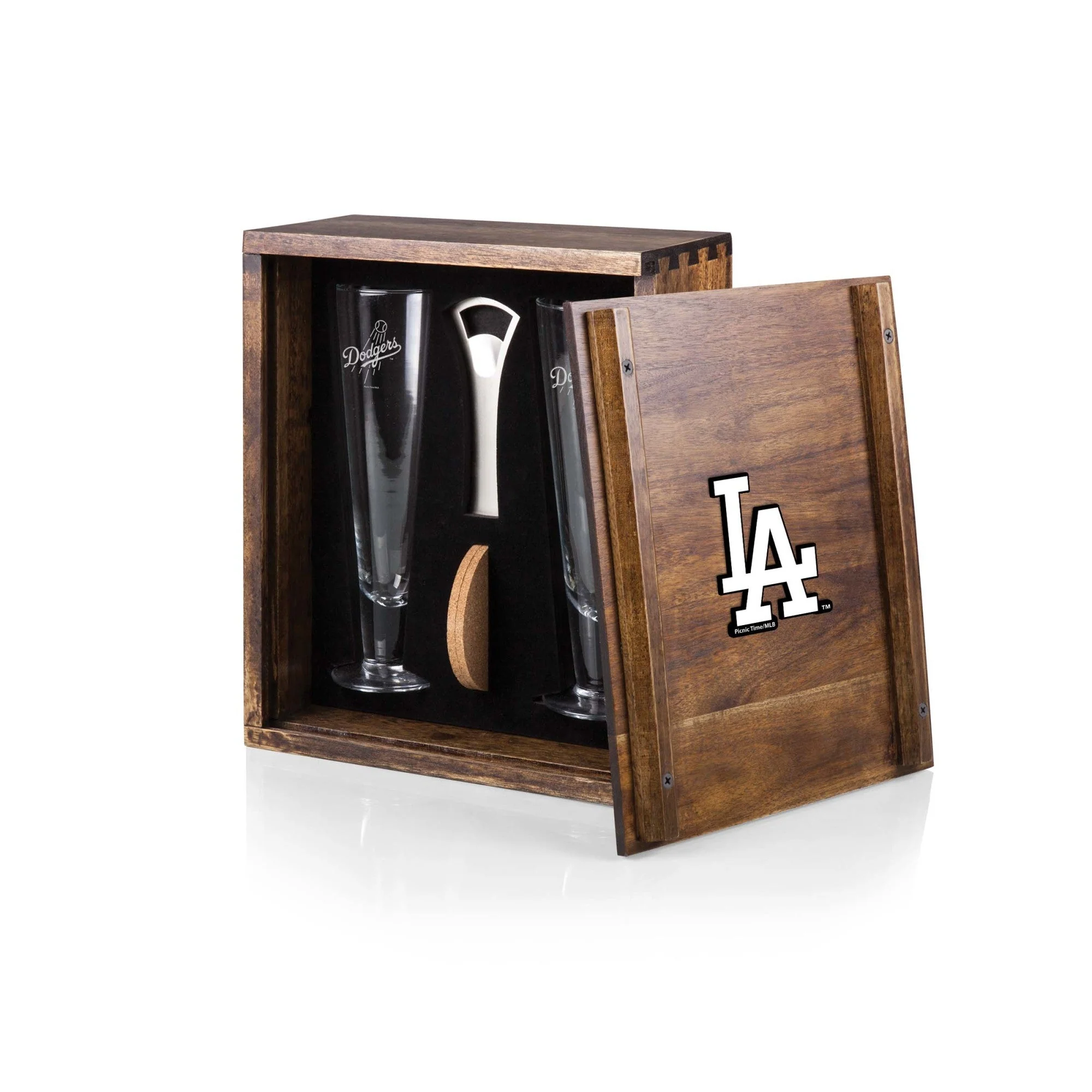 Los Angeles Dodgers Pilsner Beer Glass Gift Set - Image 3