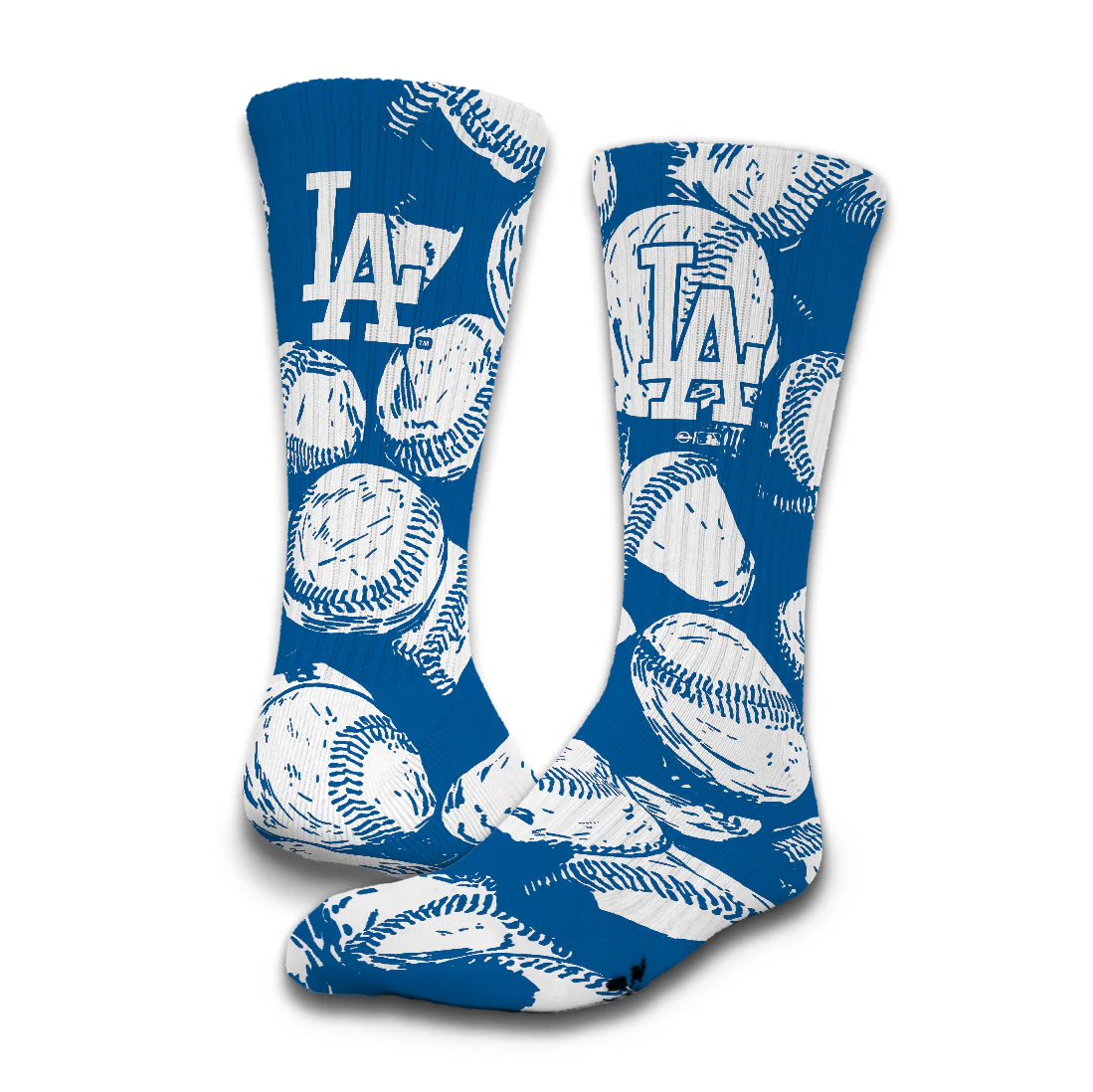 Los Angeles Dodgers Primary 3 Pack Lifestyle Socks - Image 2