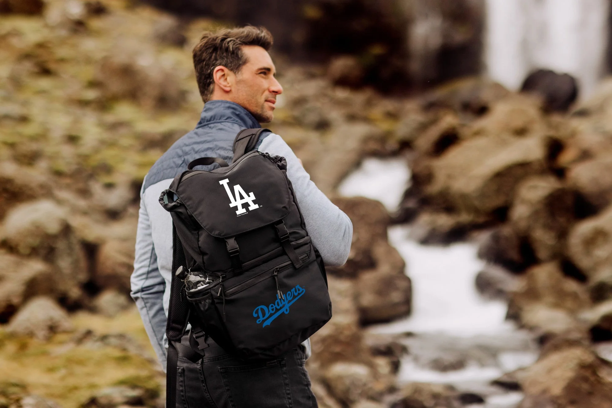 Los Angeles Dodgers Tarana Recycled Backpack Cooler - Image 2