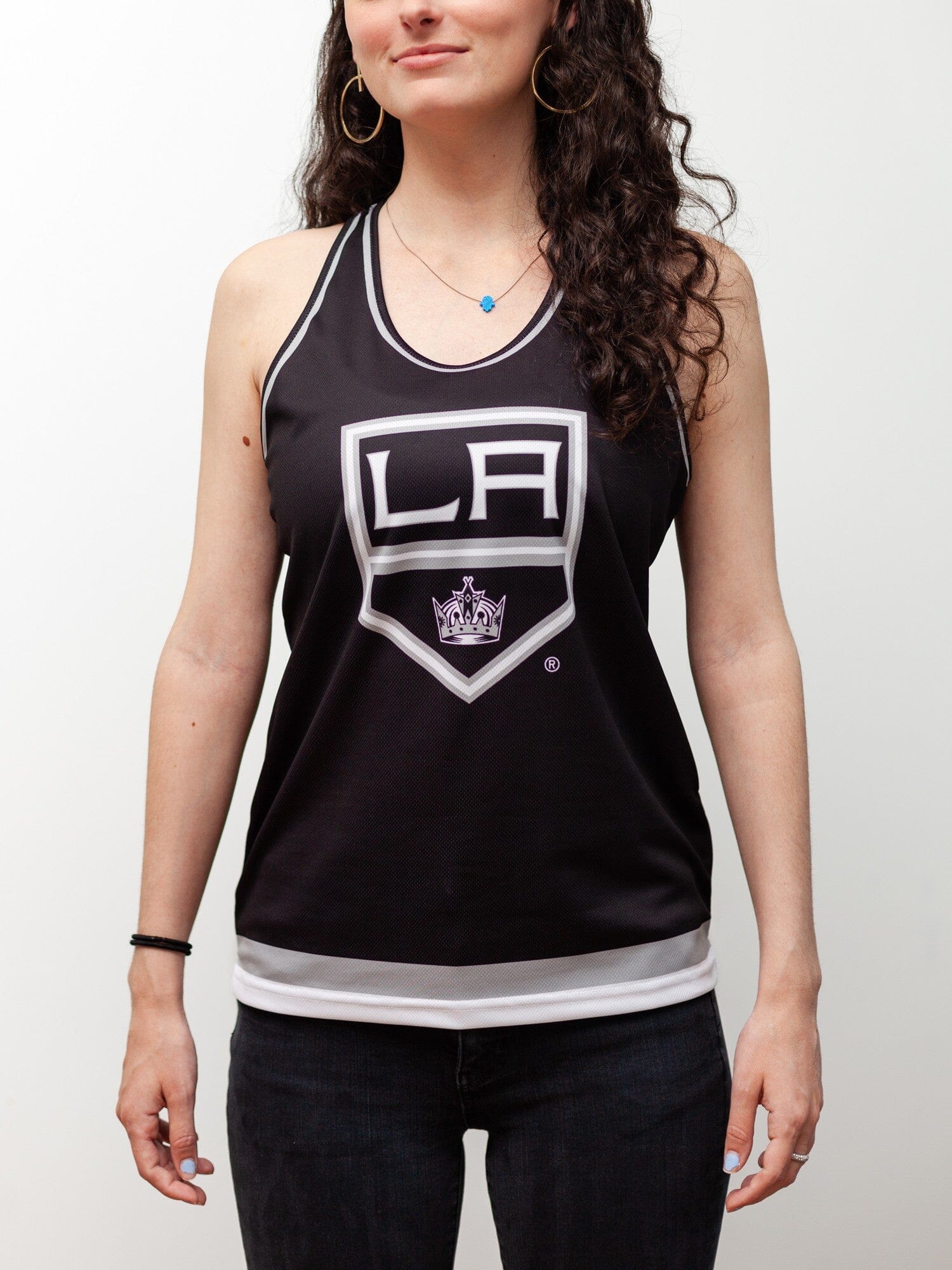 Los Angeles Kings Women's Racerback Hockey Tank - Image 3