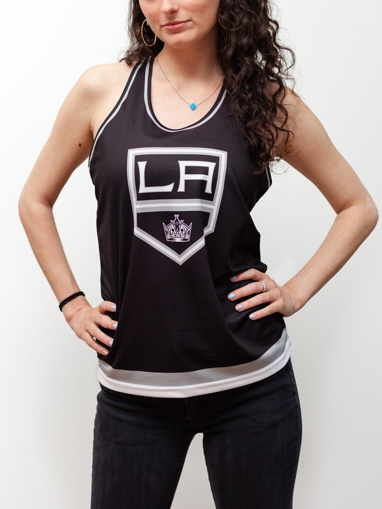 Los Angeles Kings Women's Racerback Hockey Tank - Image 5