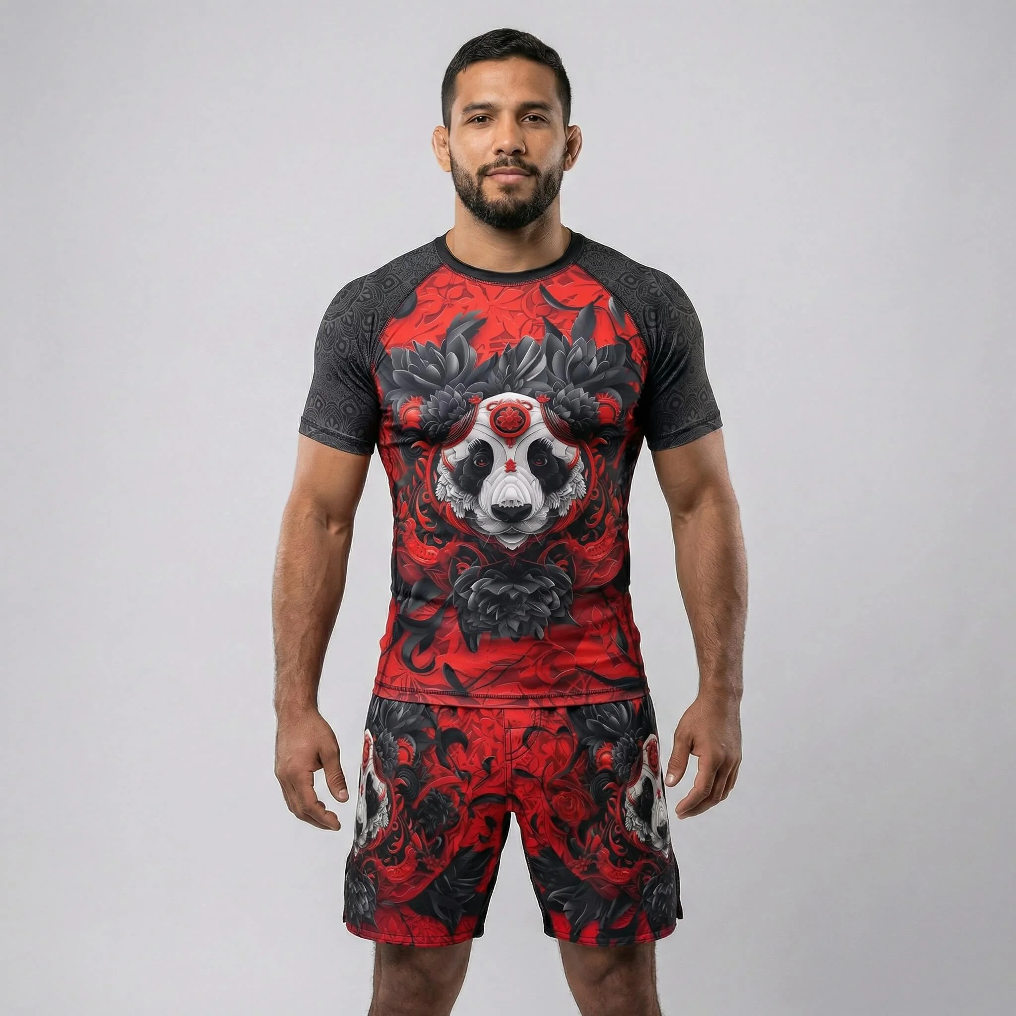 Lotus Panda Short Sleeve Rash Guard - Image 5