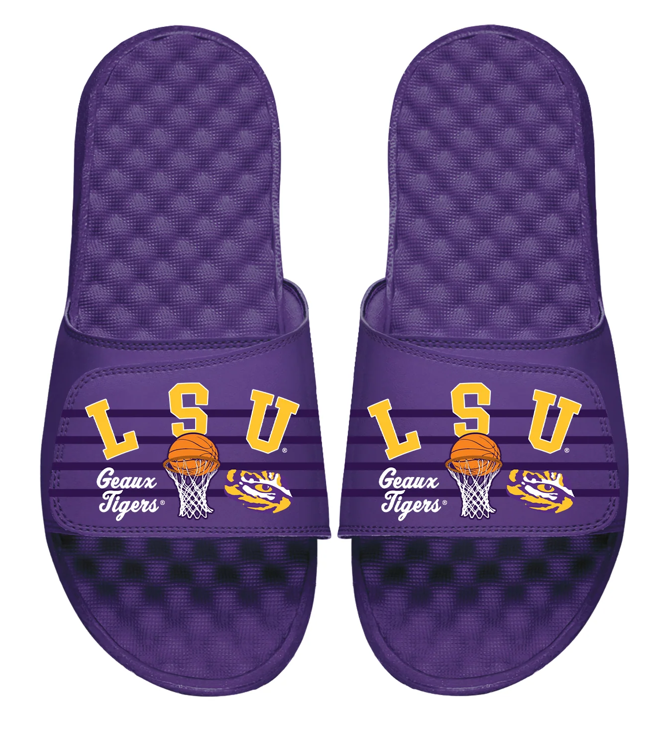 LSU Tigers Basketball Collage 2025 Sandals