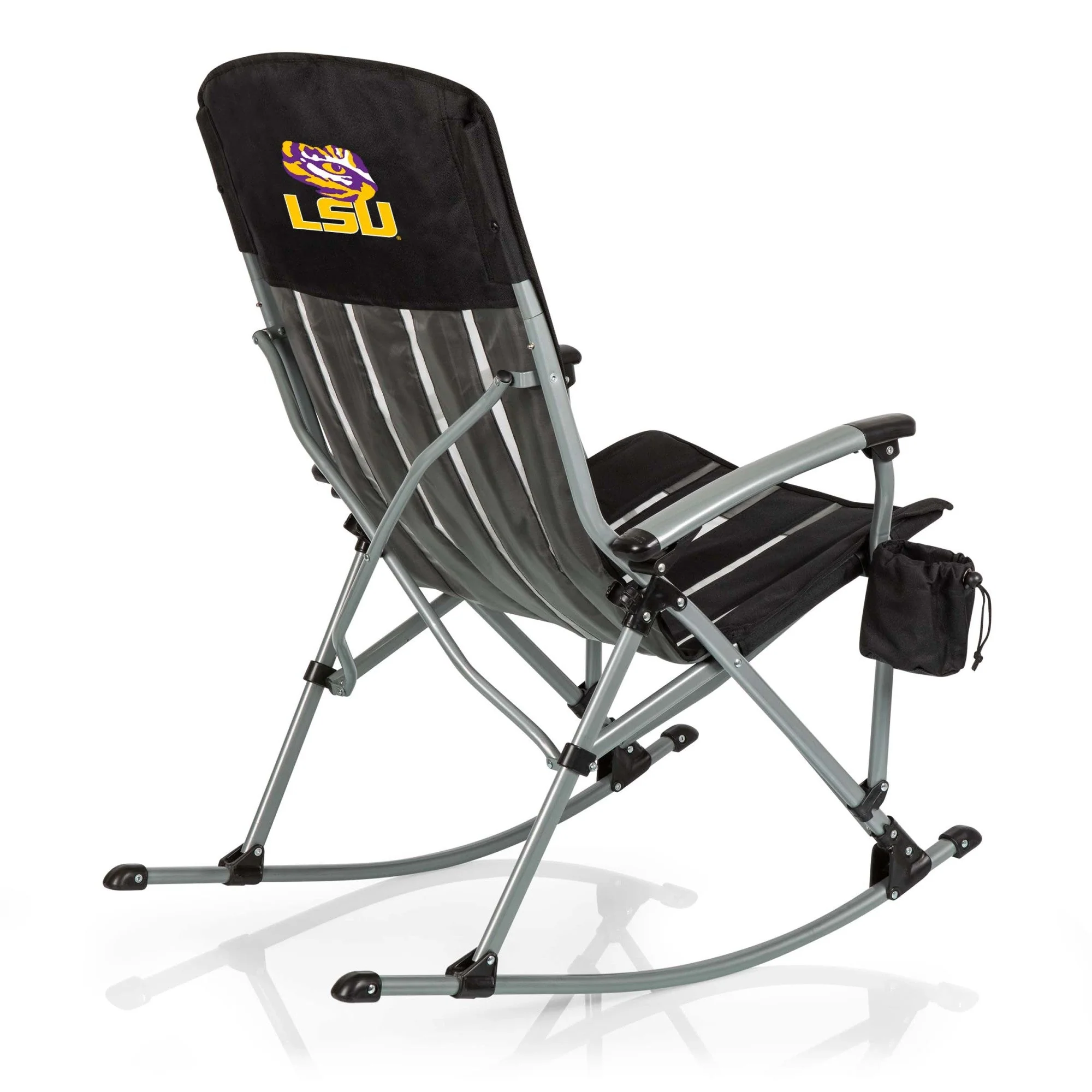 LSU Tigers Outdoor Rocking Camp Chair - Image 3