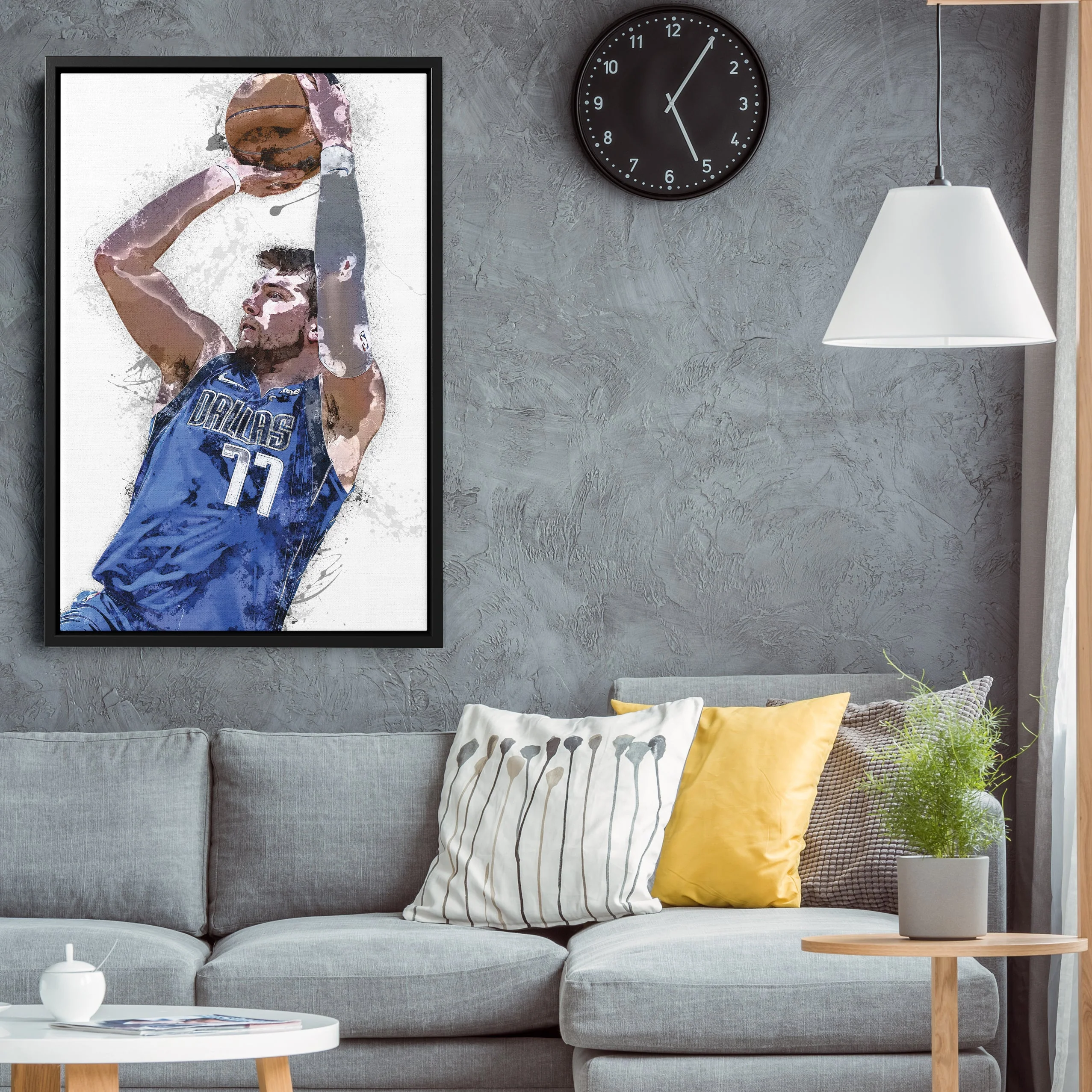 Luka Doncic Canvas Art – Dallas Mavericks Wall Decor - Image 6