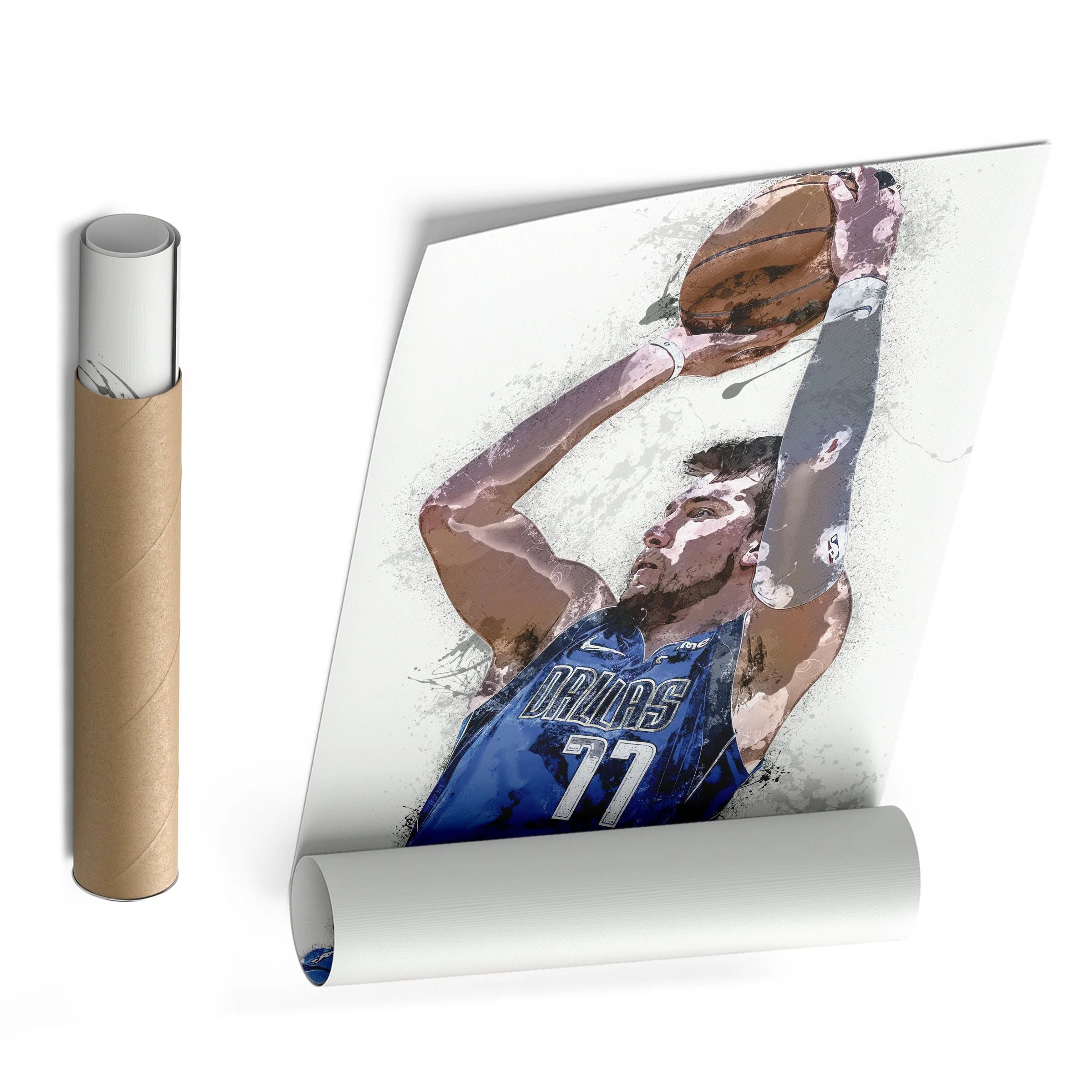 Luka Doncic Canvas Art – Dallas Mavericks Wall Decor - Image 8