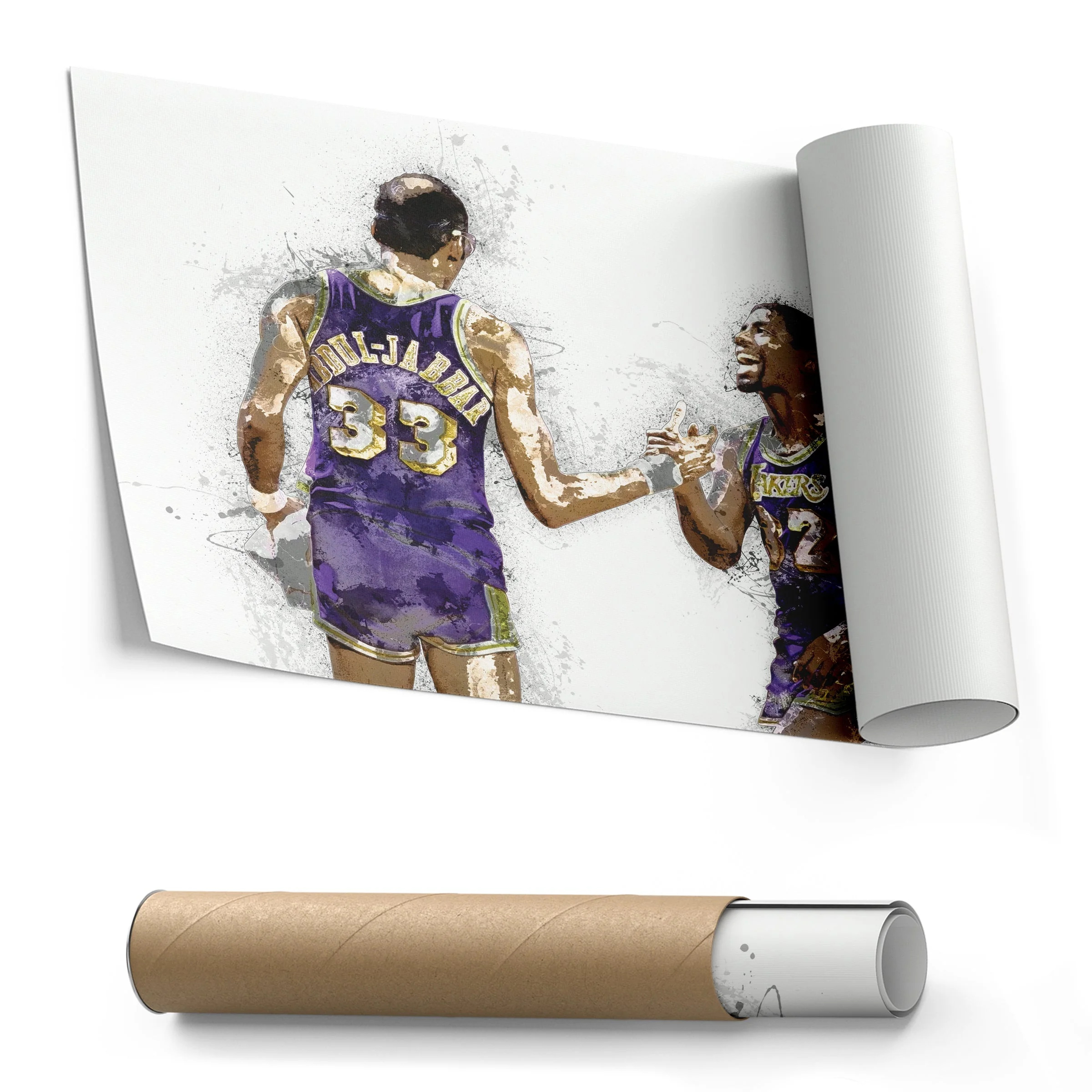 Magic Johnson & Kareem Abdul-Jabbar Canvas Art – Los Angeles Lakers Wall Decor - Image 8