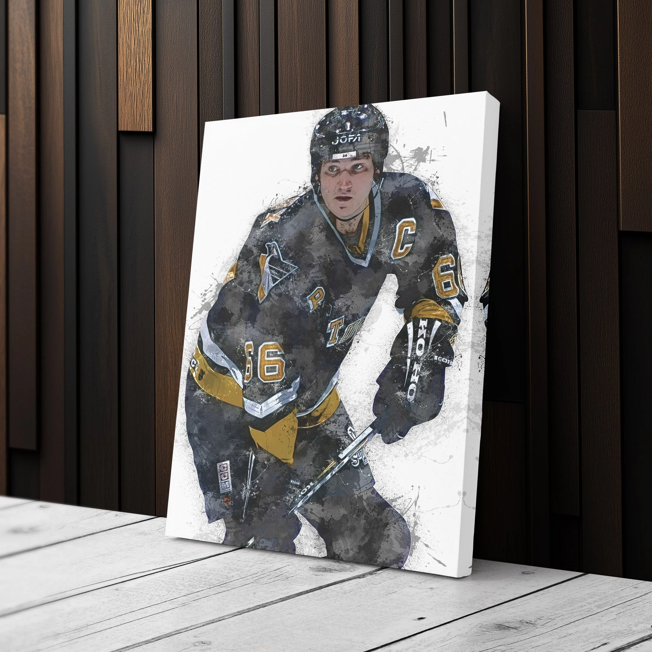 Mario Lemieux Canvas Art – Pittsburgh Penguins Wall Decor - Image 3