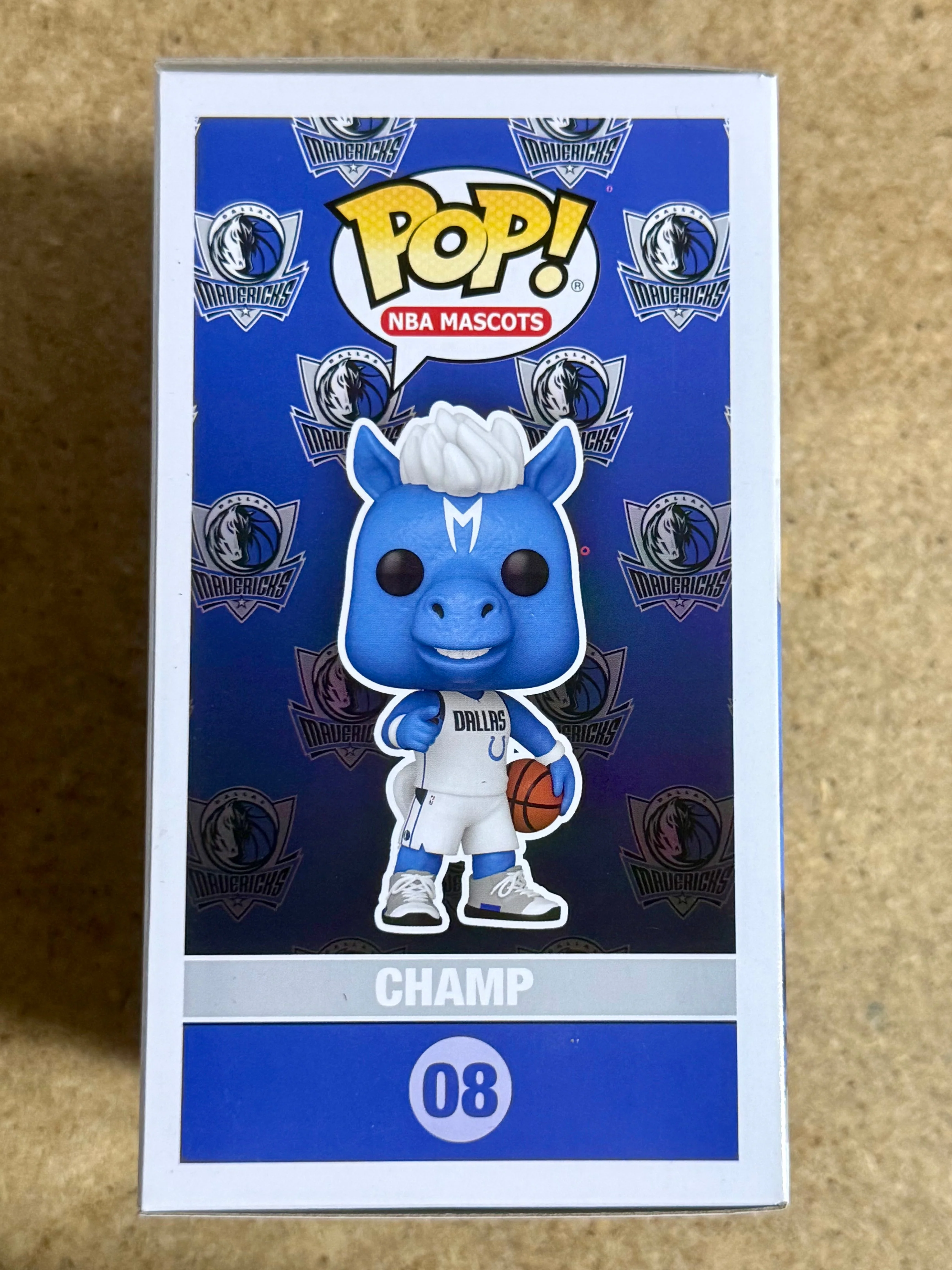 Mark Cuban Signed NBA Dallas Mavericks Mascot Champ Funko Pop! #08 With JSA COA - Image 6