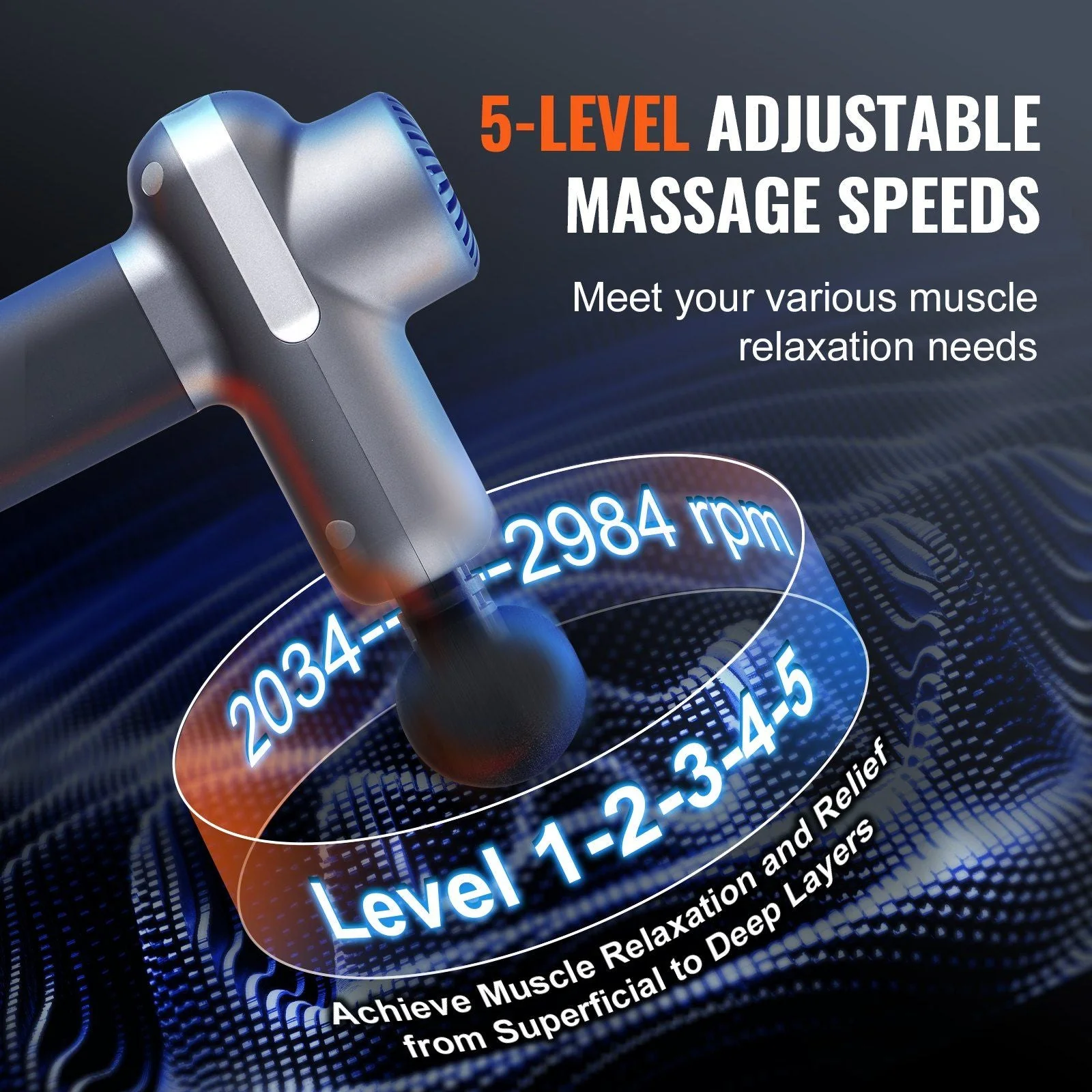 Deep Tissue Deep Relief Percussion Massage Gun for Athletes - Image 3