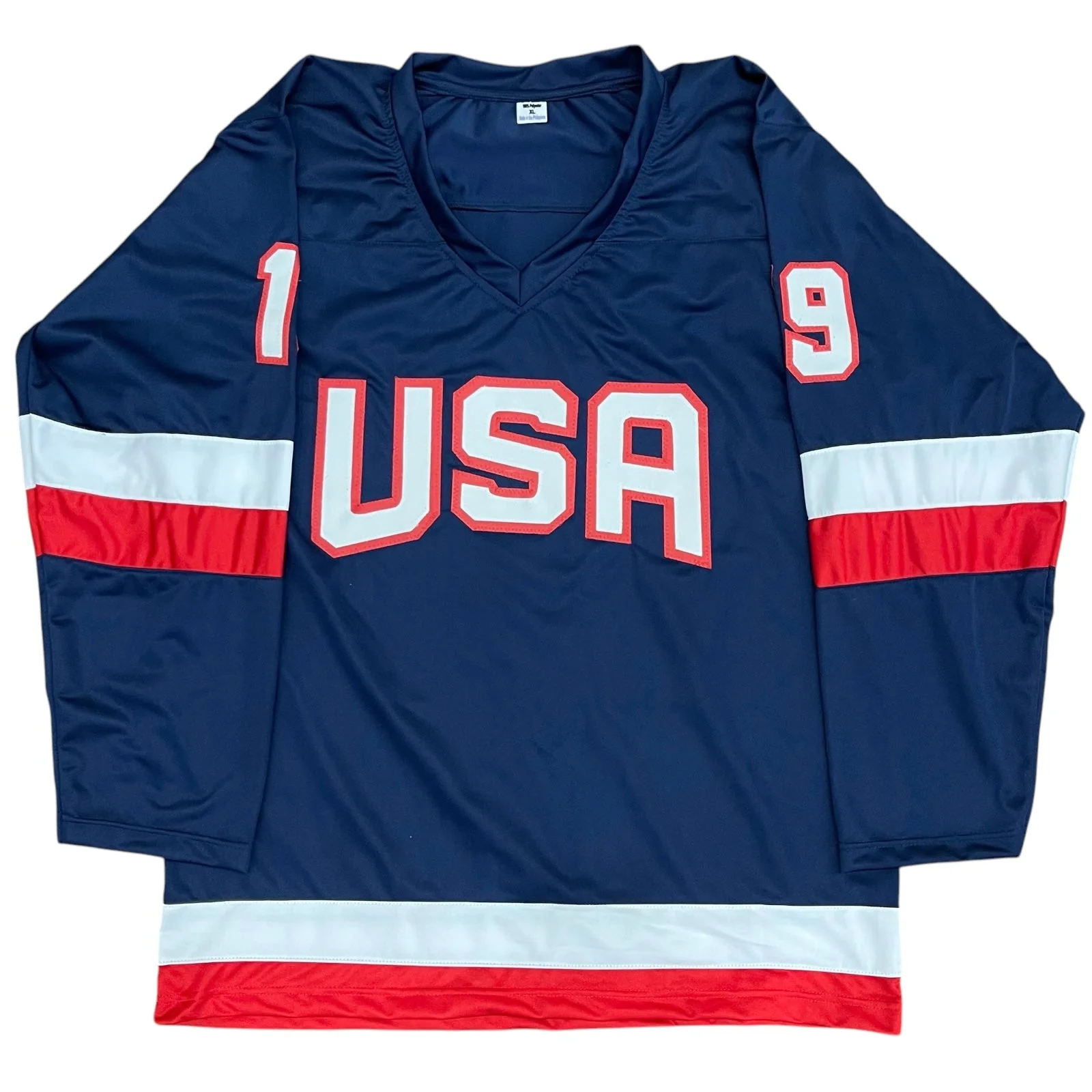 Autographed Matthew Tkachuk Team USA 4 Nations (Blue #19) Custom Jersey - Image 3