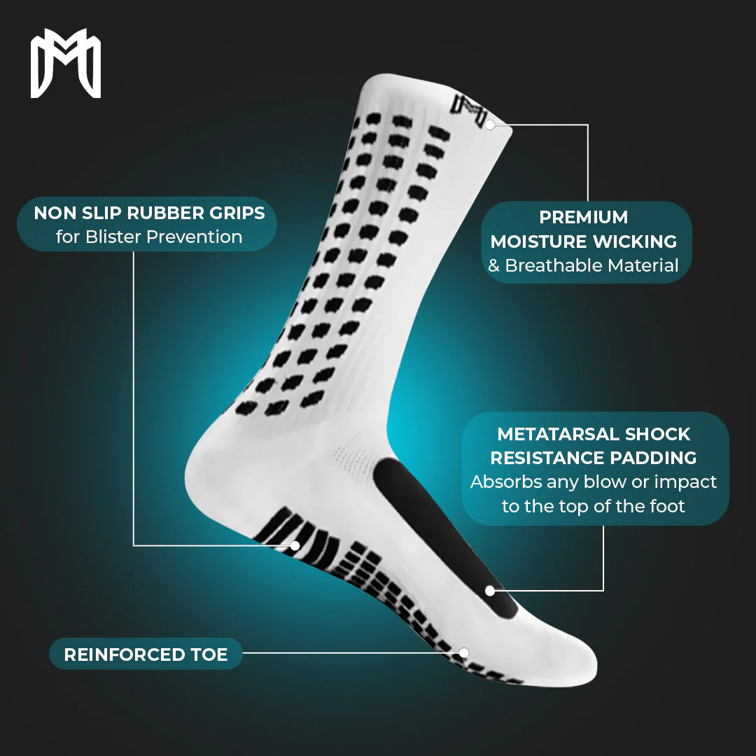 MediCaptain Padded Grip Socks with Foot Protection (Midcalf Length) - Image 2