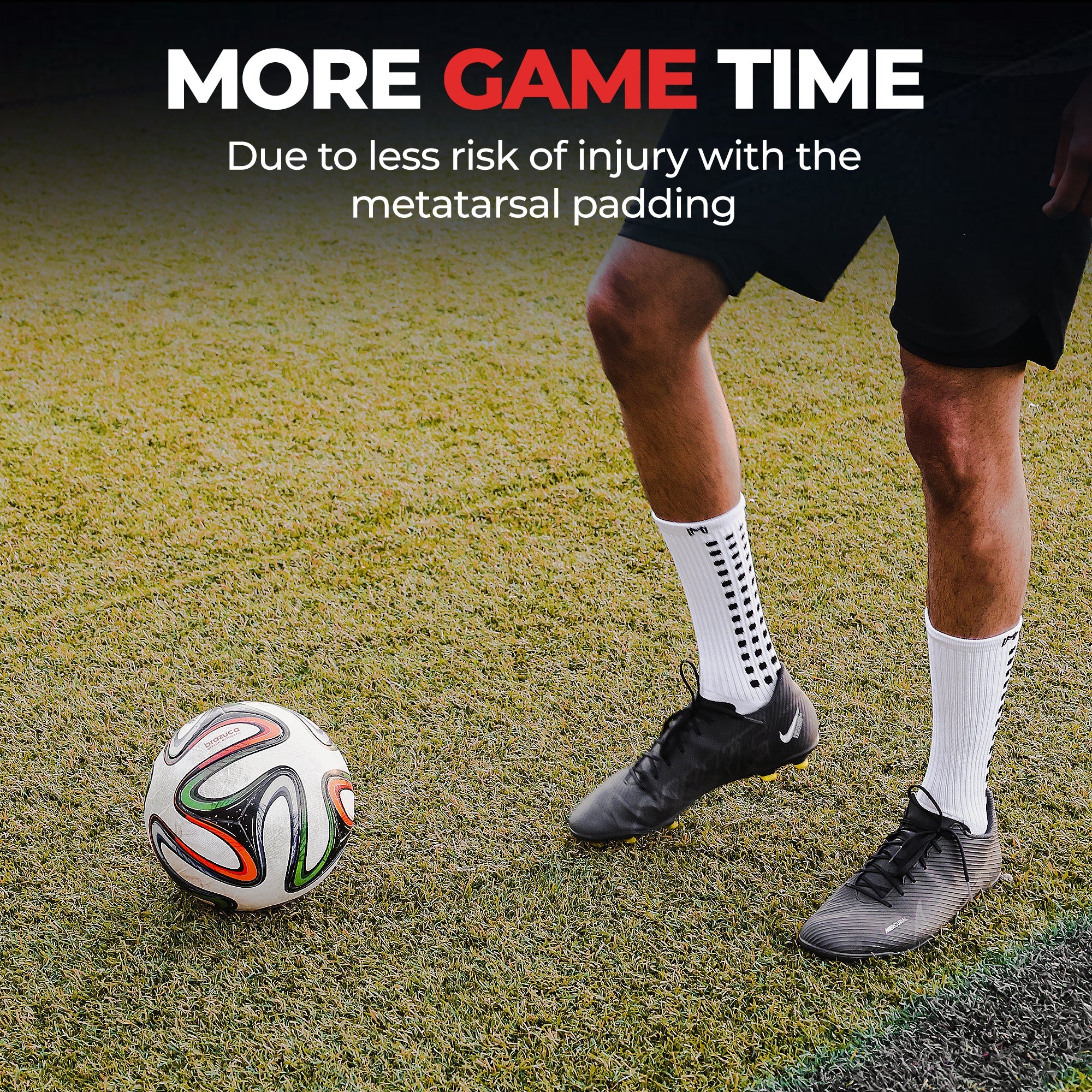 MediCaptain Padded Grip Socks with Foot Protection (Midcalf Length) - Image 4