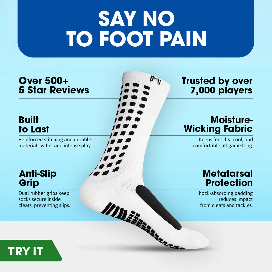 MediCaptain Padded Grip Socks with Foot Protection (Midcalf Length) - Image 6