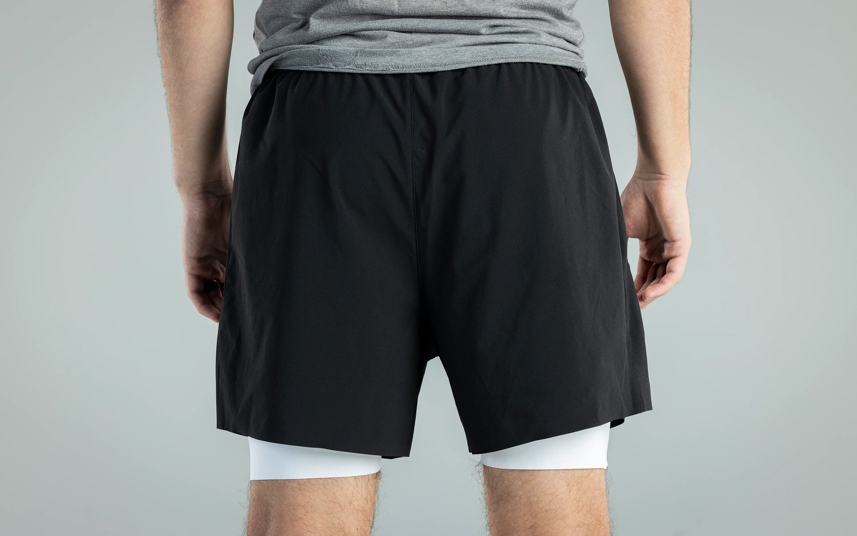 Men's V1 Black Athletic Shorts - Image 10