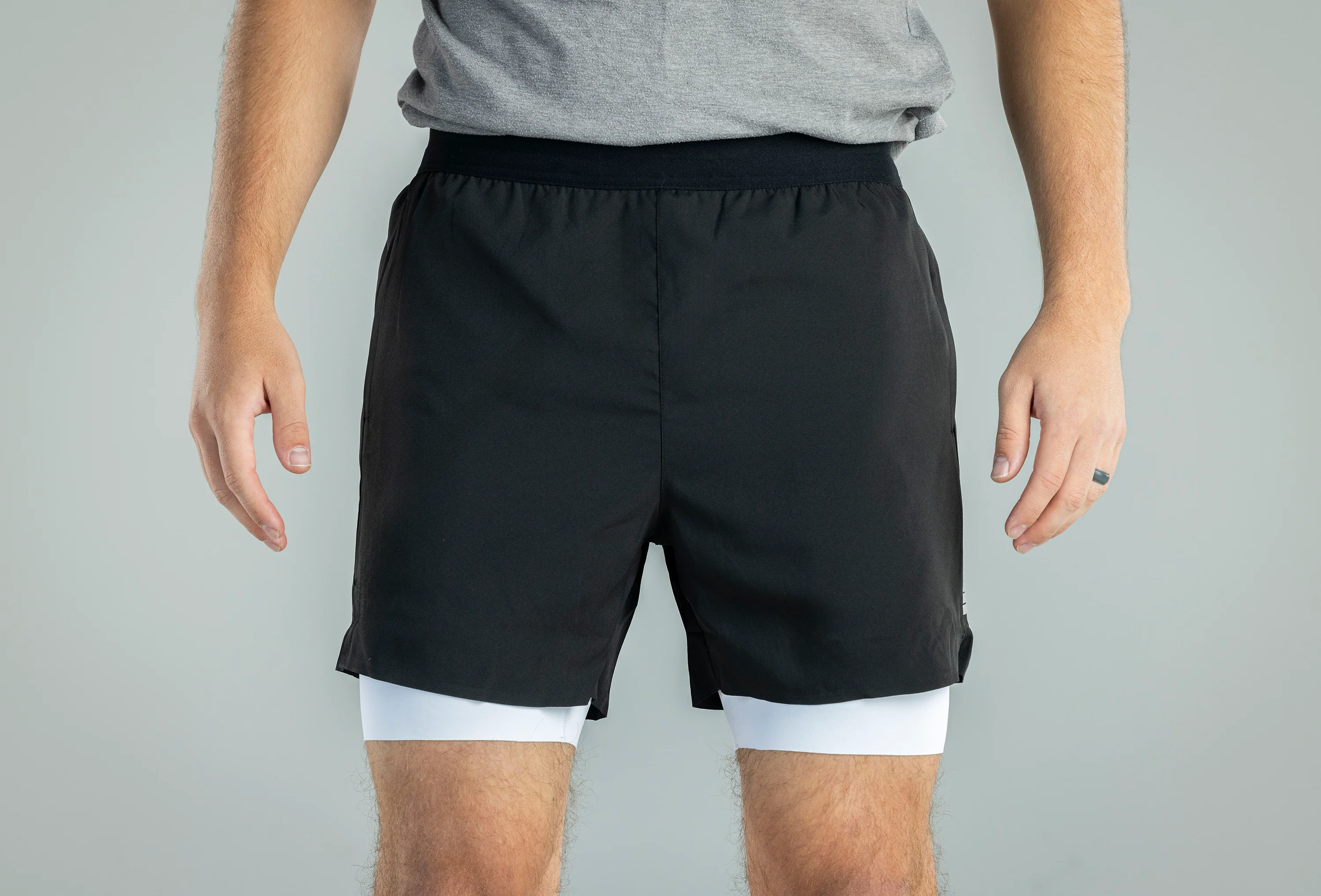 Men's V1 Black Athletic Shorts - Image 11