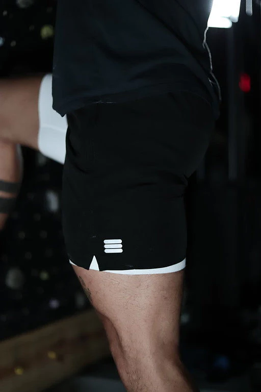Men's V1 Black Athletic Shorts - Image 5