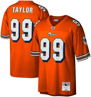 Miami Dolphins Jason Taylor Orange Mitchell & Ness Legacy Jersey