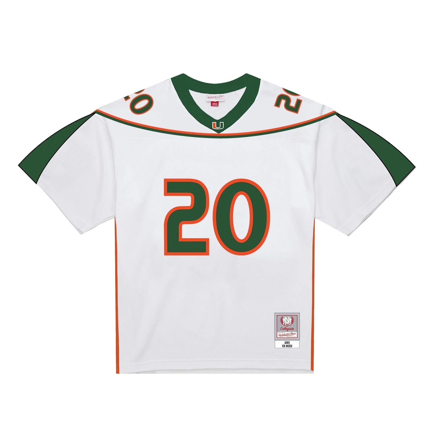 Miami Hurricanes Ed Reed 2001 Mitchell & Ness Collegiate jersey - Image 2