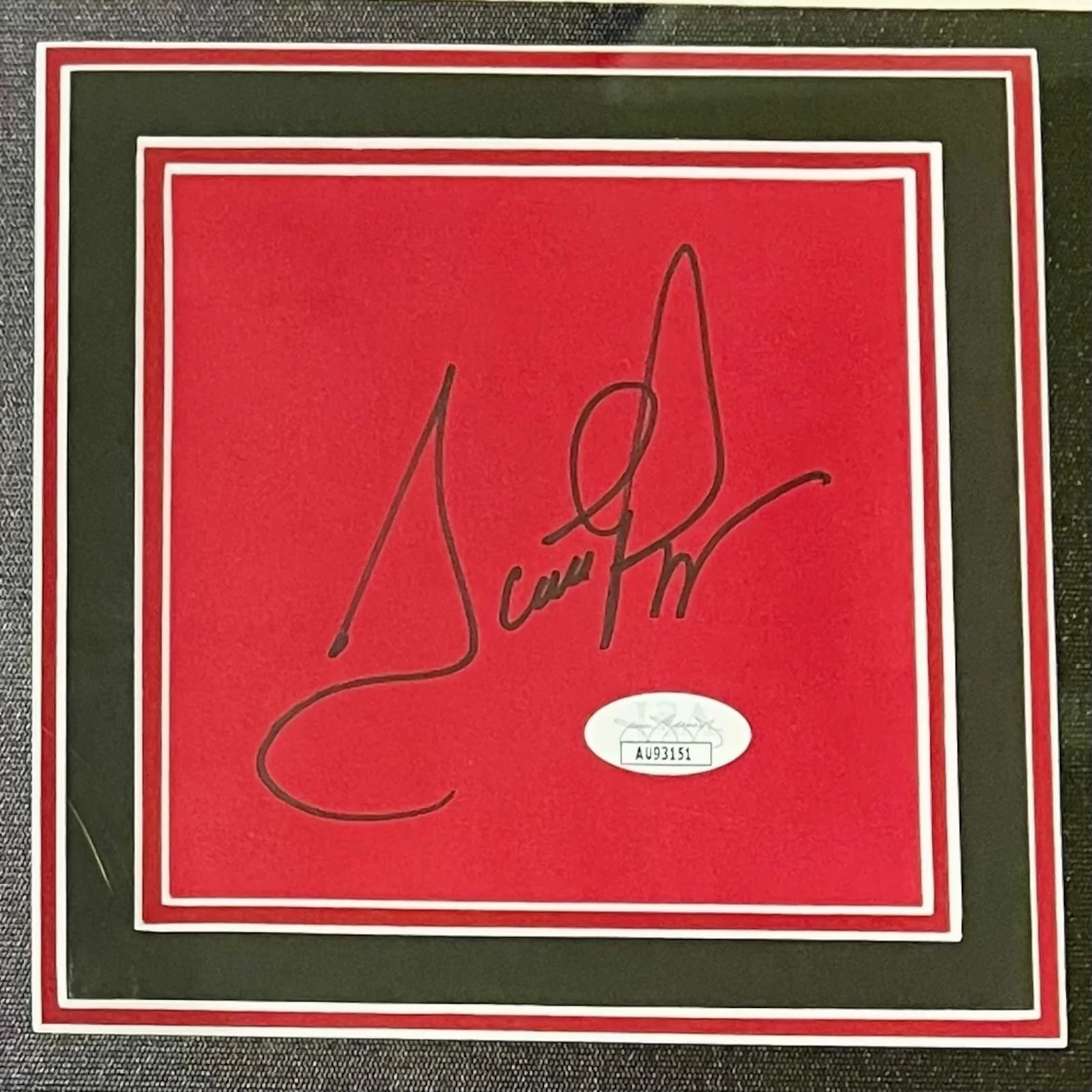 Autographed Michael Jordan & Scottie Pippen Deluxe Framed Chicago Bulls Full-Size Poster - Image 3