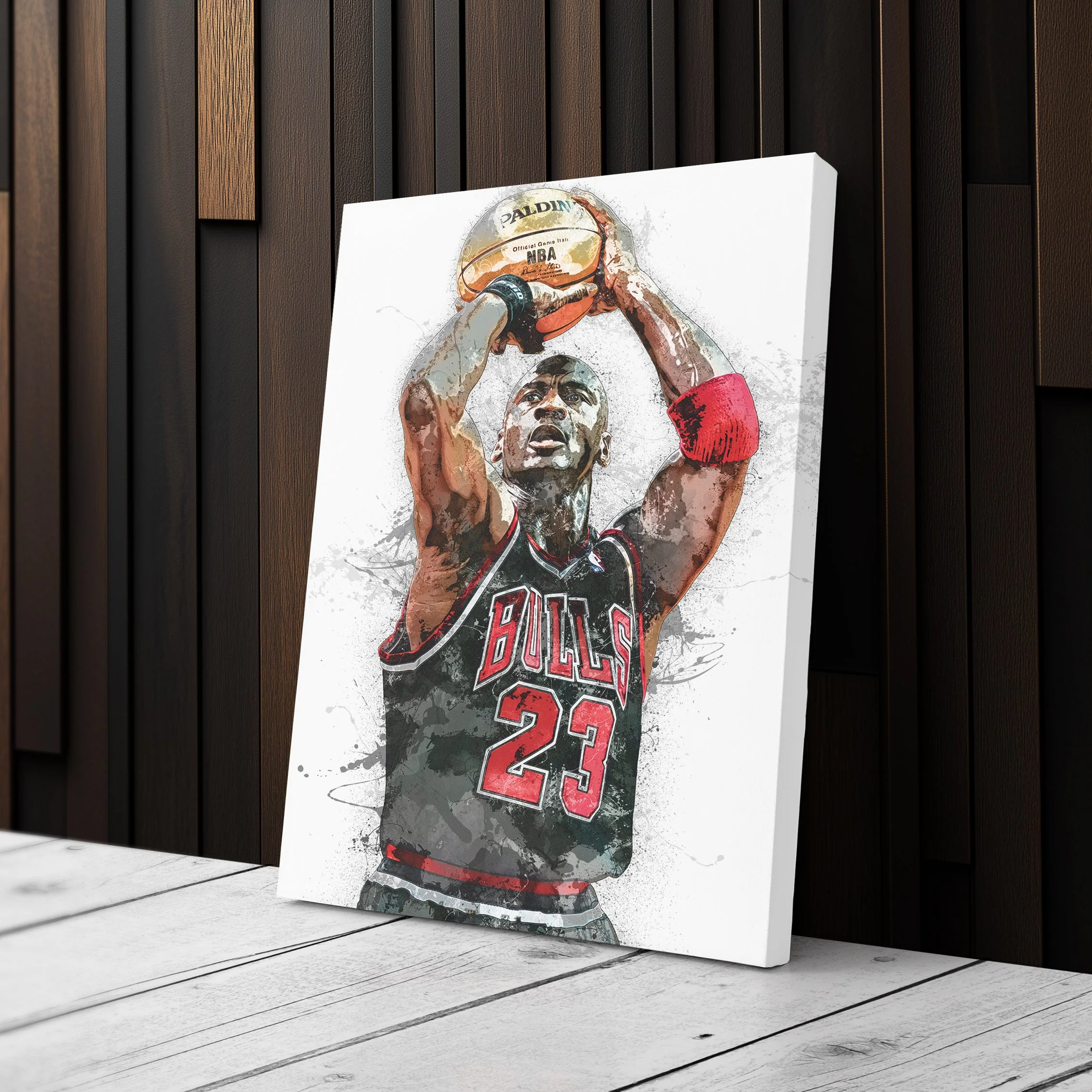 Chicago Bulls Legend Michael Jordan Canvas Wall Art - Image 3