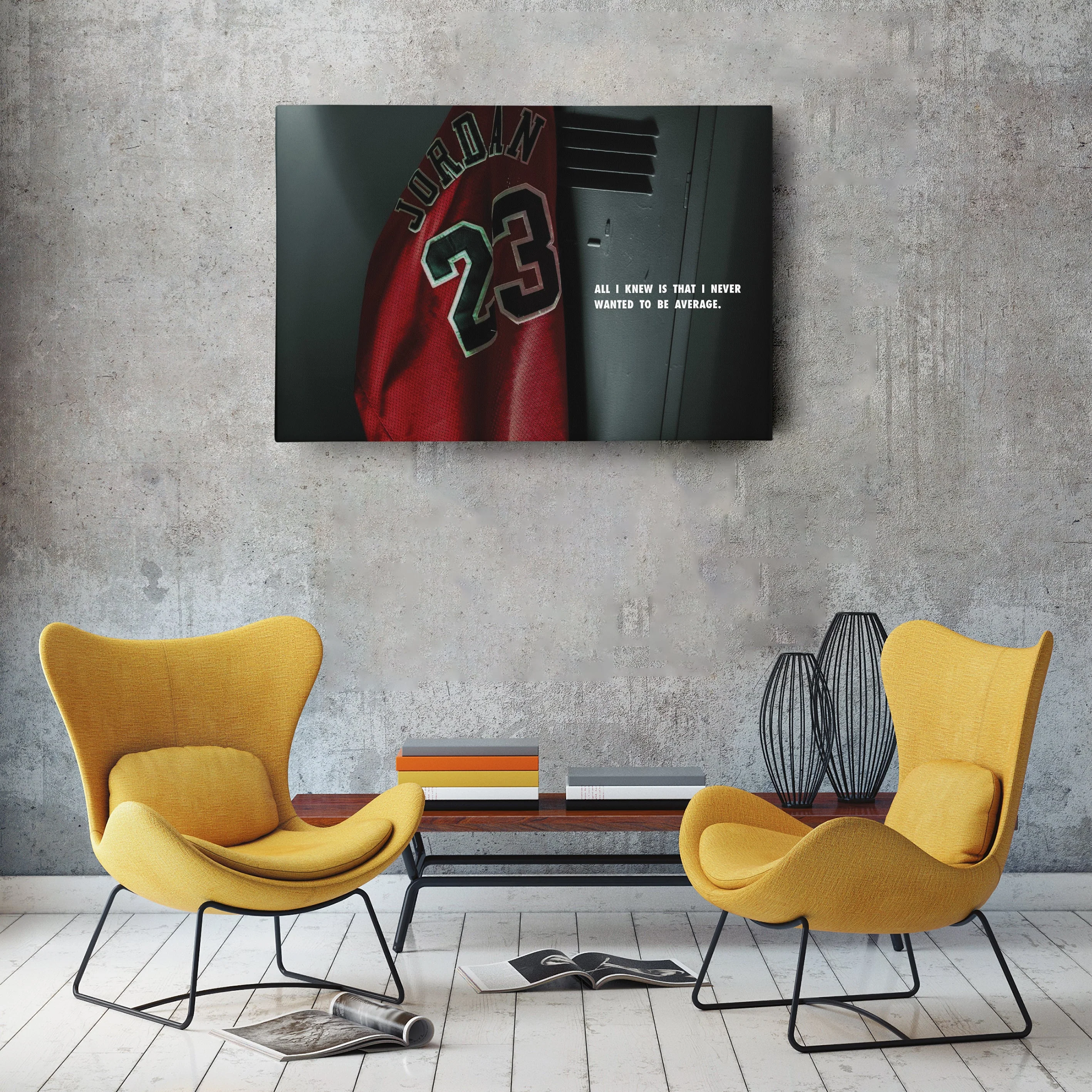 Michael Jordan Jersey Locker Room Canvas Poster – Wall Art Decor - Image 2