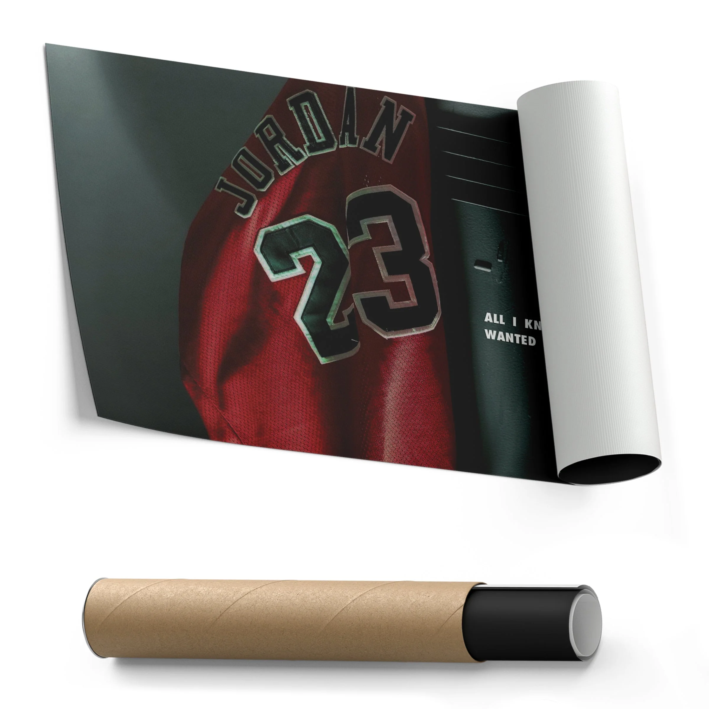 Michael Jordan Jersey Locker Room Canvas Poster – Wall Art Decor - Image 3