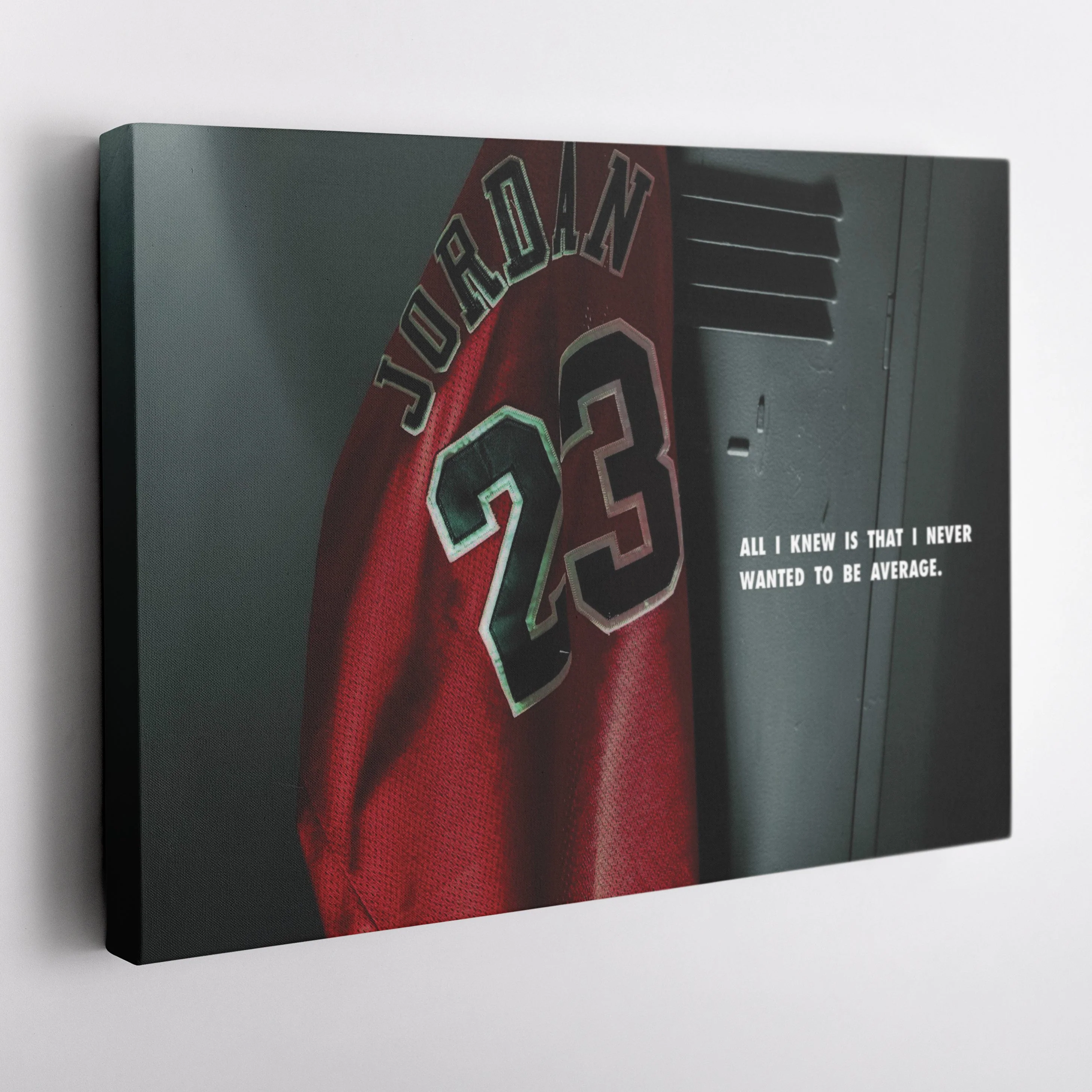 Michael Jordan Jersey Locker Room Canvas Poster – Wall Art Decor - Image 4