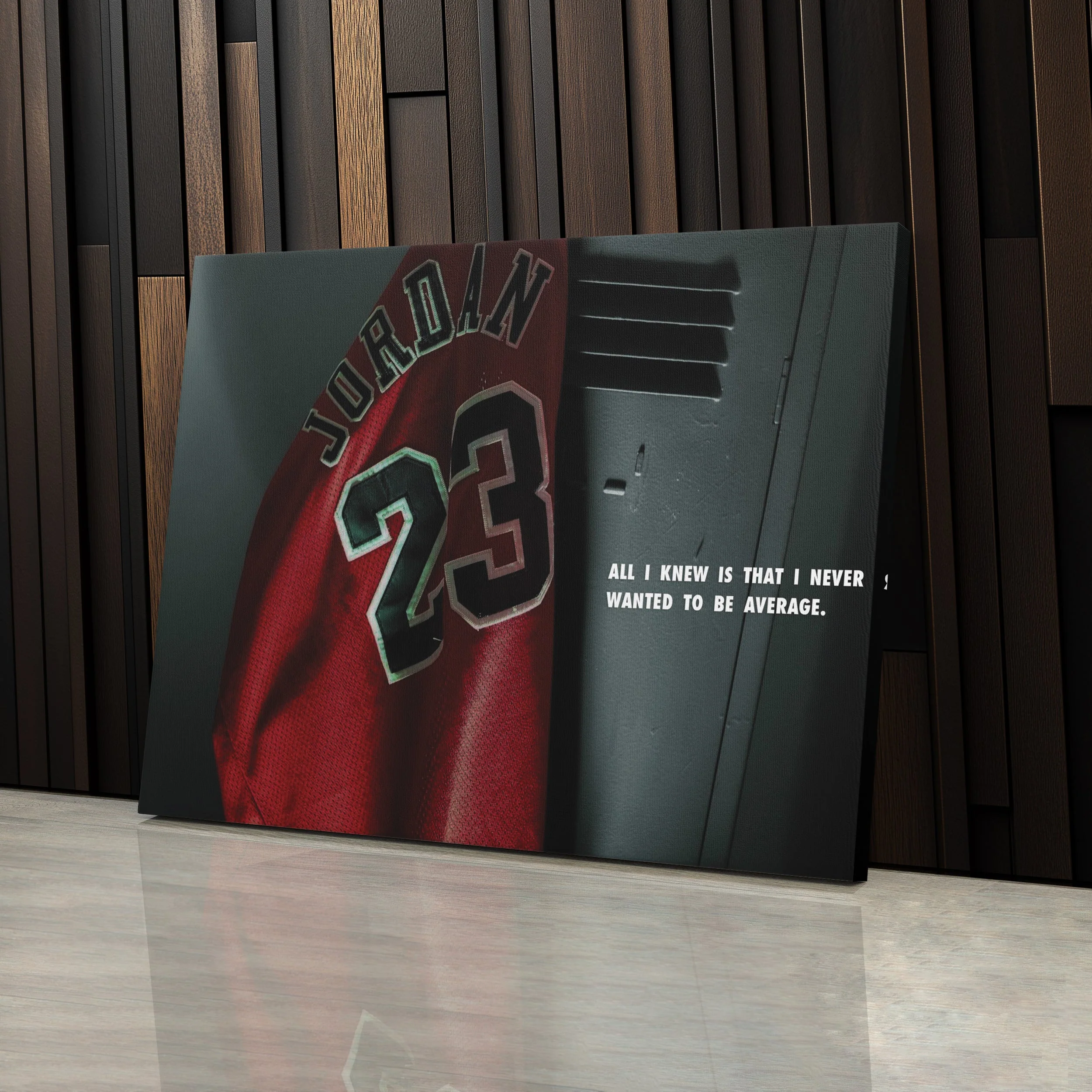 Michael Jordan Jersey Locker Room Canvas Poster – Wall Art Decor - Image 5