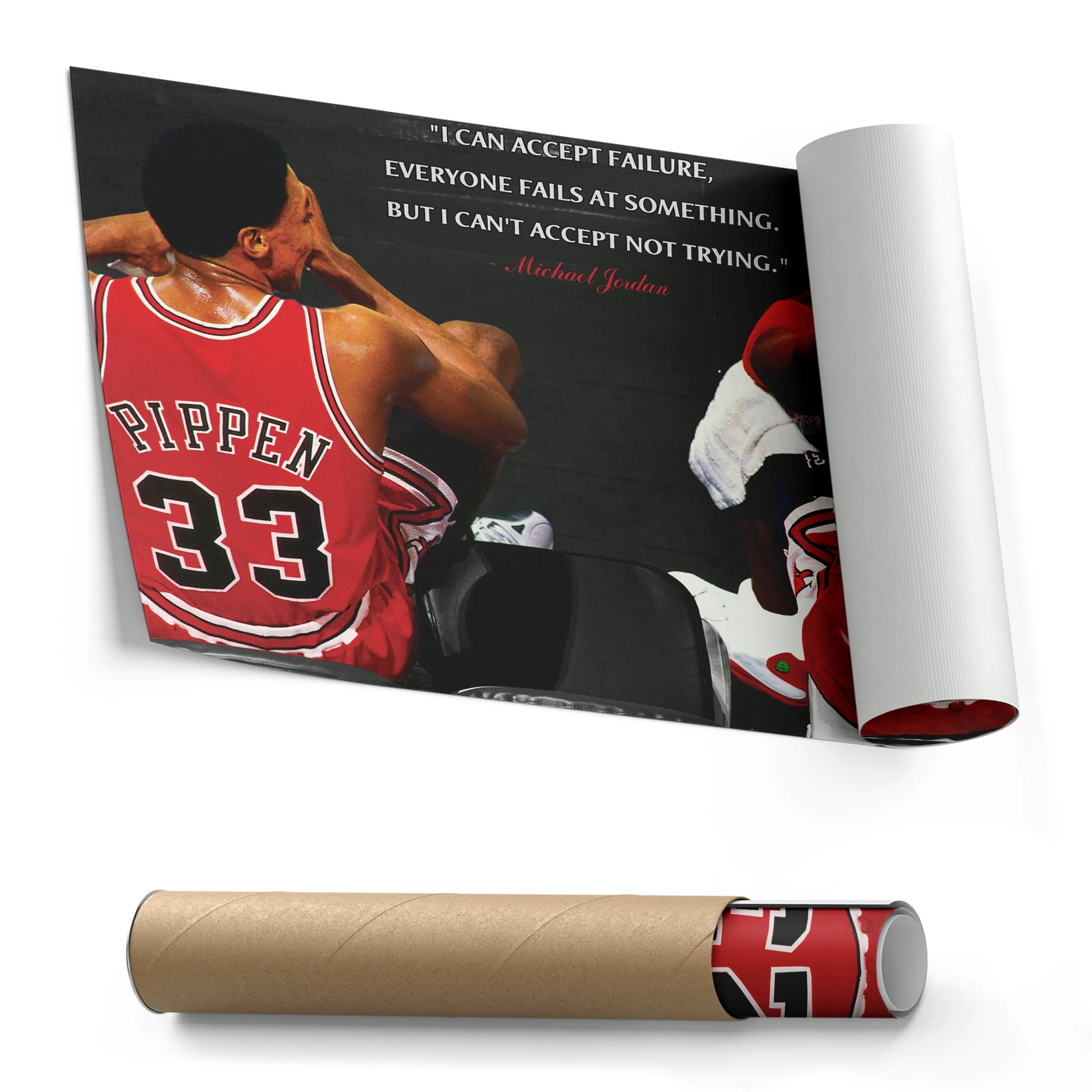 Chicago Bulls Michael Jordan & Scottie Pippen Canvas Wall Art - Image 3