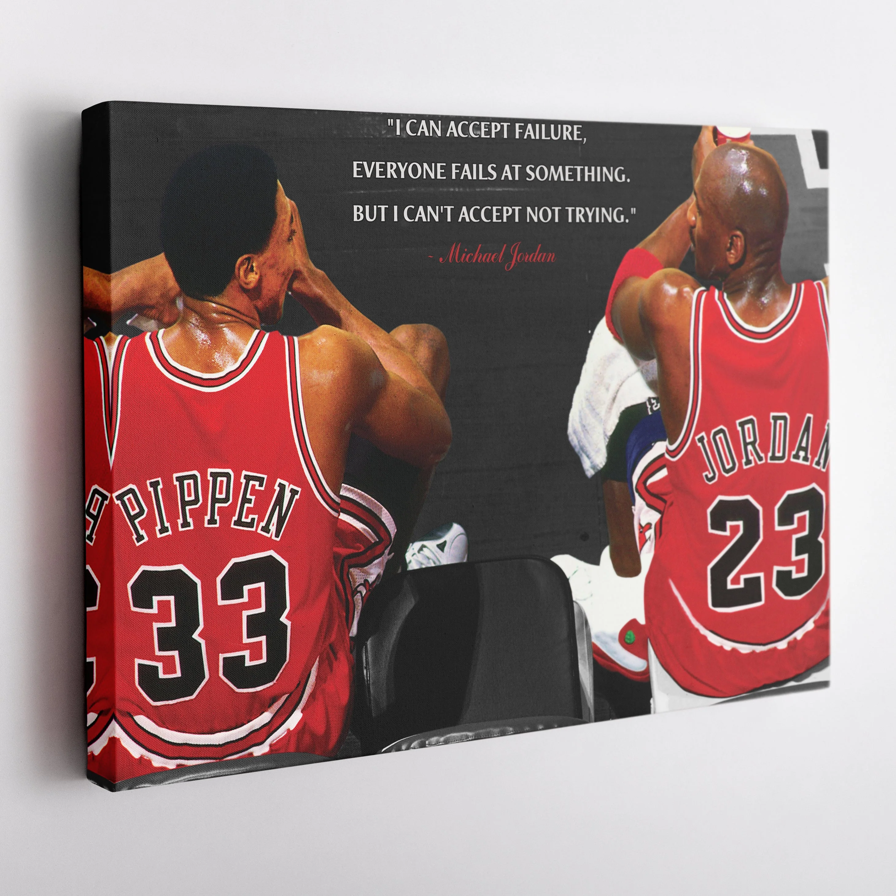 Chicago Bulls Michael Jordan & Scottie Pippen Canvas Wall Art - Image 4