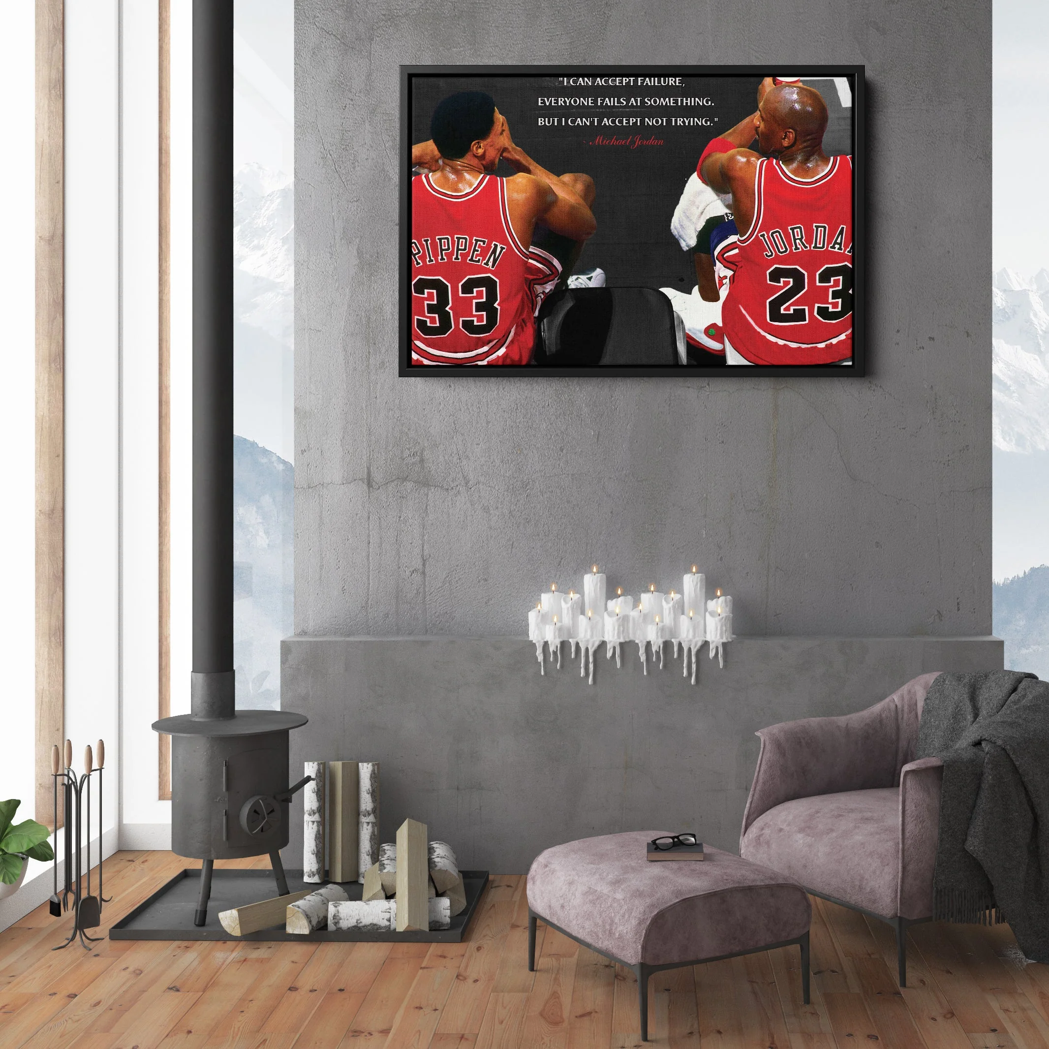 Chicago Bulls Michael Jordan & Scottie Pippen Canvas Wall Art - Image 7