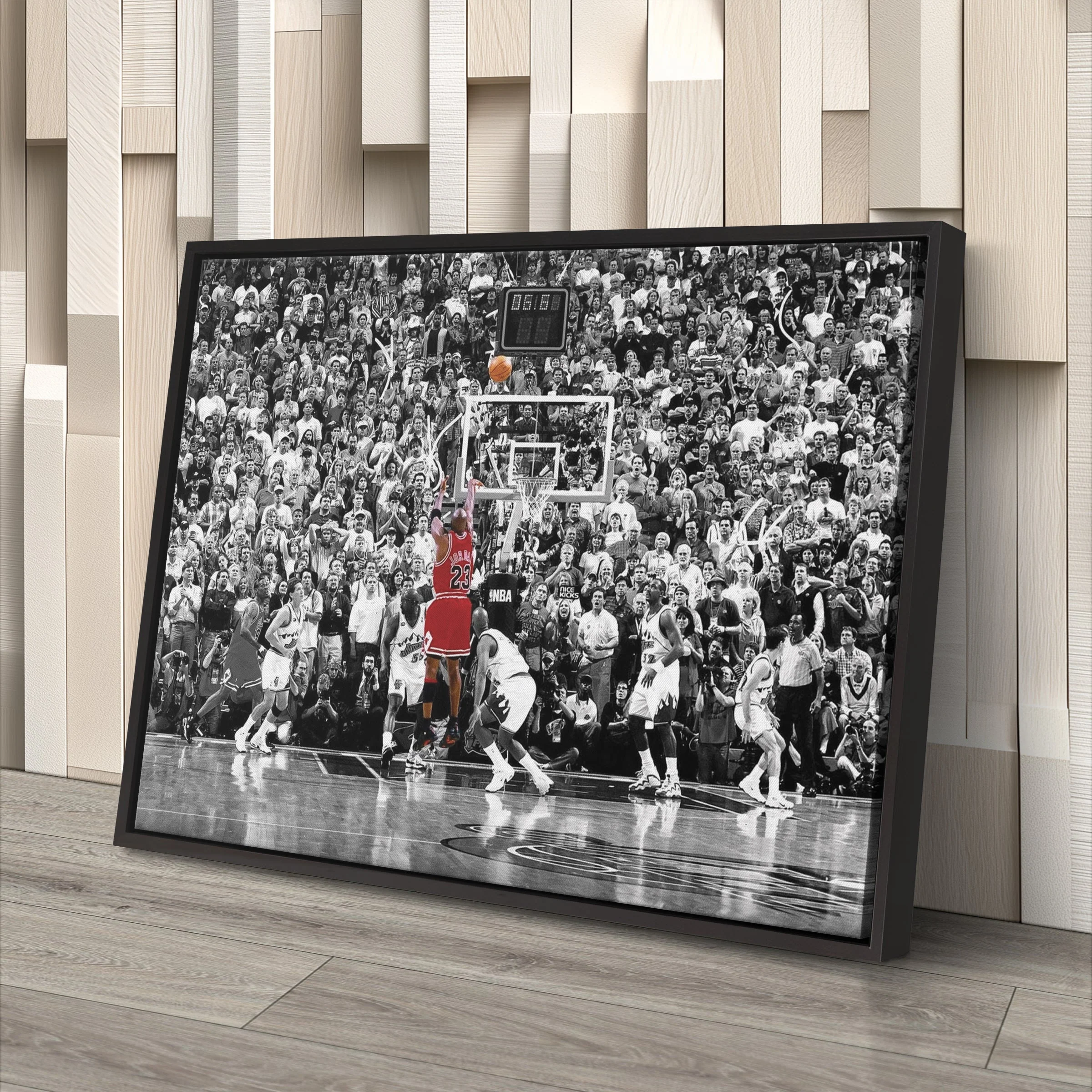 Michael Jordan The Last Shot Canvas Wall Art - Image 4