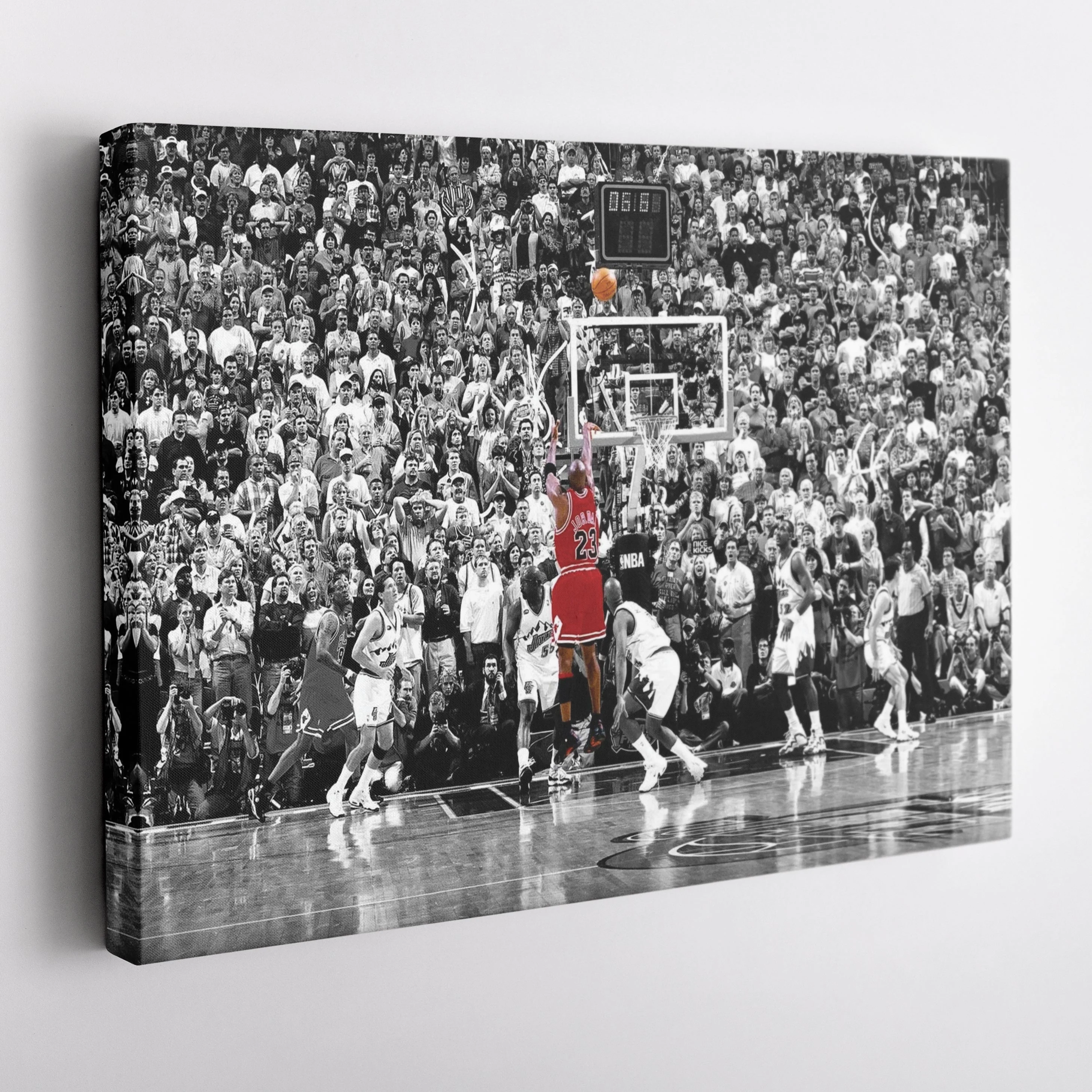 Michael Jordan The Last Shot Canvas Wall Art - Image 5