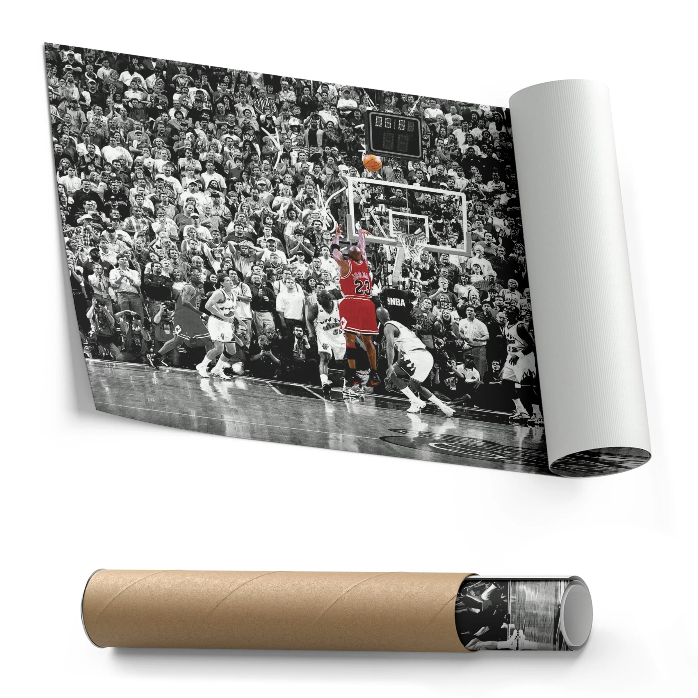 Michael Jordan The Last Shot Canvas Wall Art - Image 8