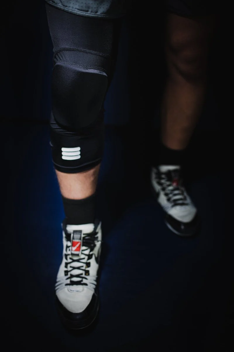 Mid-Length Padded Black Knee Sleeve - Image 14