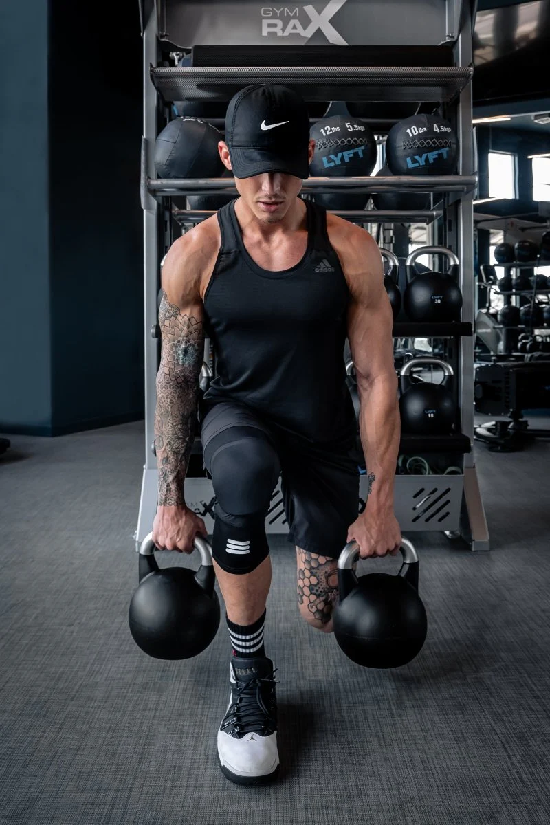 Mid-Length Padded Black Knee Sleeve - Image 17