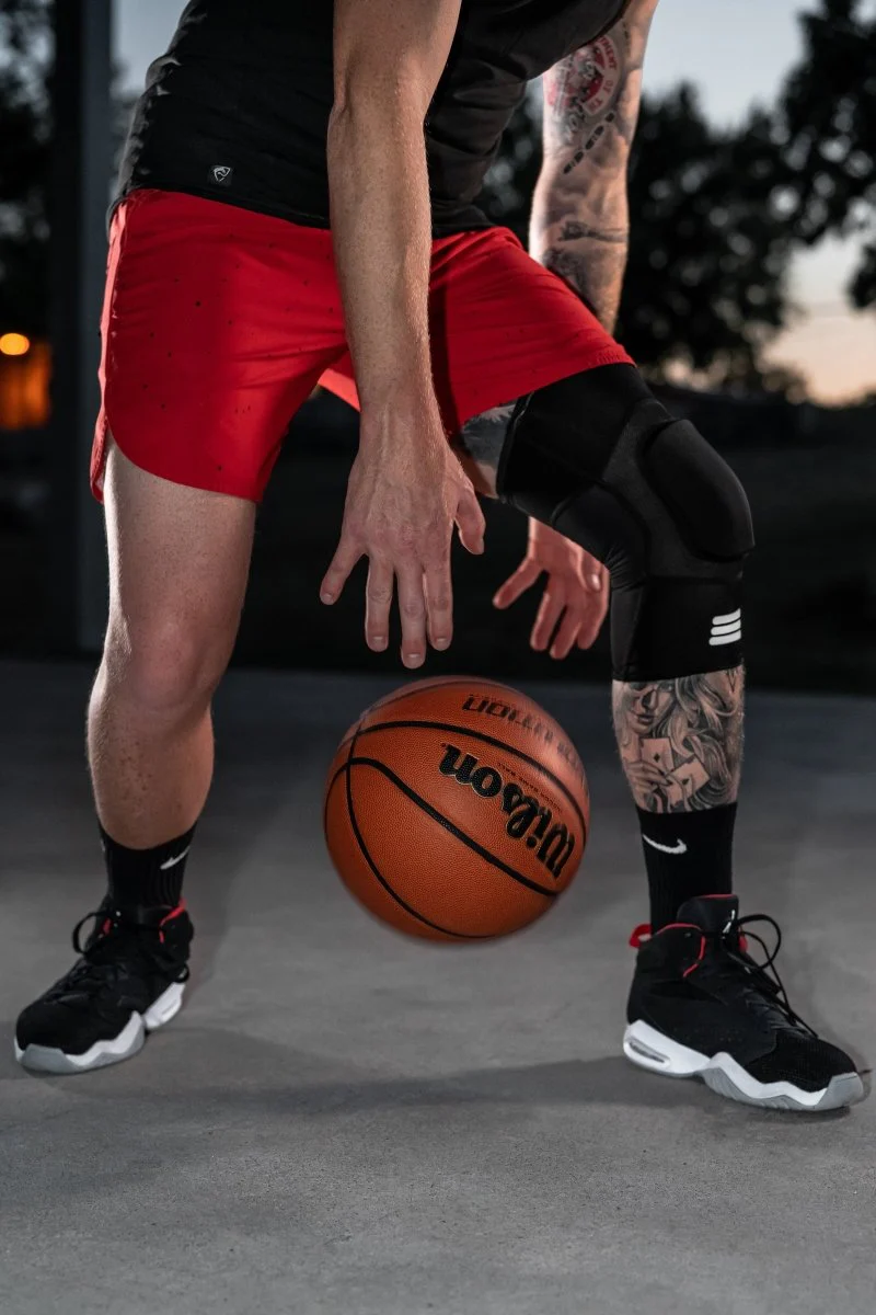 Mid-Length Padded Black Knee Sleeve - Image 19