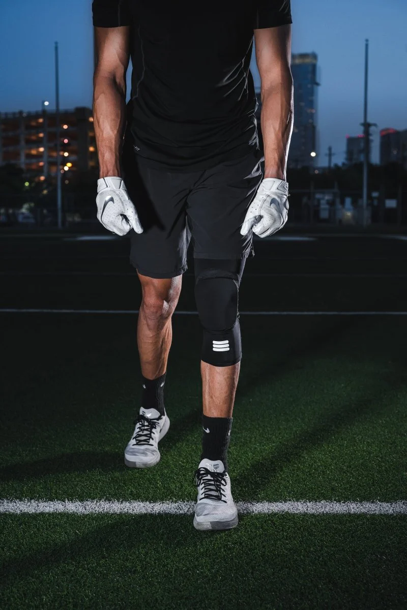 Mid-Length Padded Black Knee Sleeve - Image 20