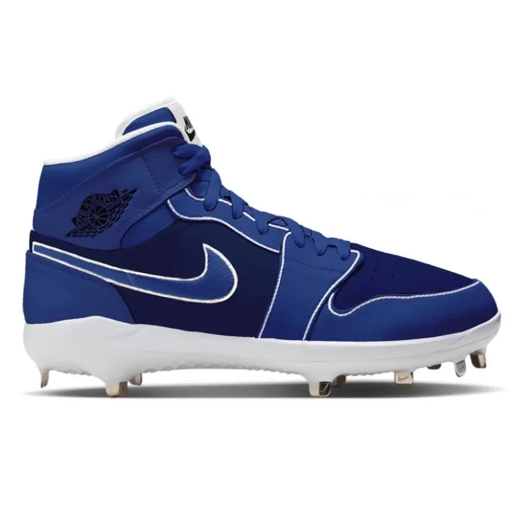 "Midnight Navy" Jordan 1 Retro Cleats