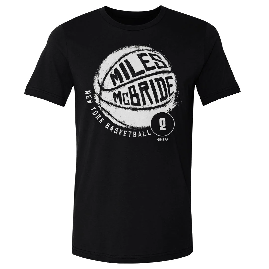 Miles McBride New York Basketball WHT Men's T-Shirt - Image 2