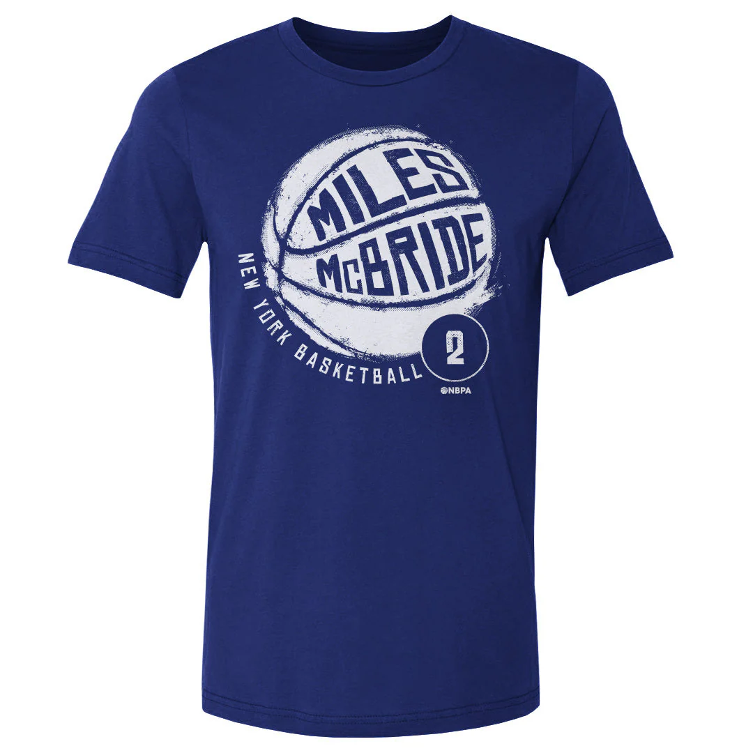 Miles McBride New York Basketball WHT Men's T-Shirt - Image 3