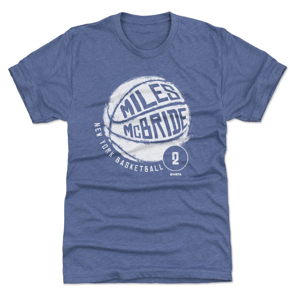 Miles McBride New York Basketball WHT Men's T-Shirt - Image 3