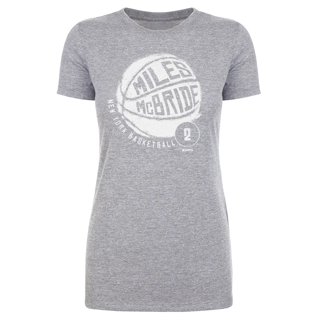 Miles McBride New York Basketball WHT Women's T-Shirt - Image 2
